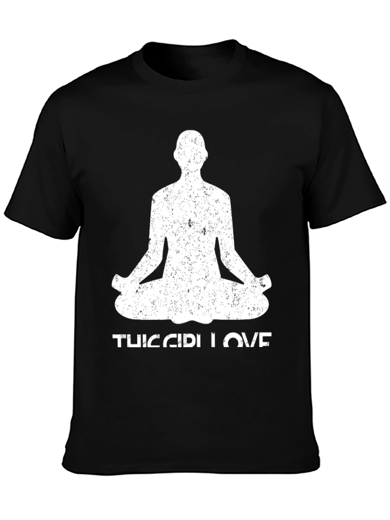 Yoga Love Mens Black T-Shirt