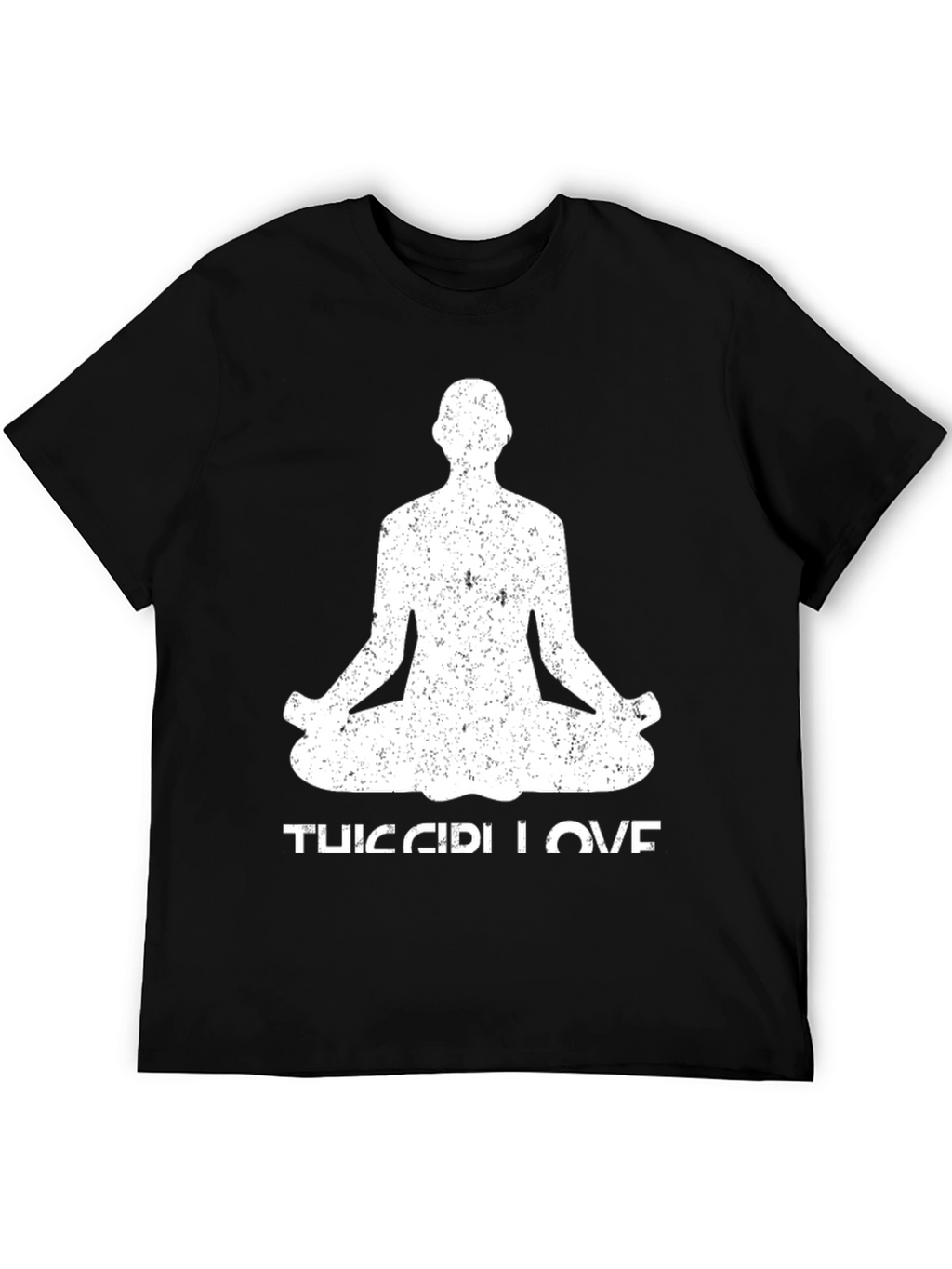 Yoga Love Mens Black T-Shirt