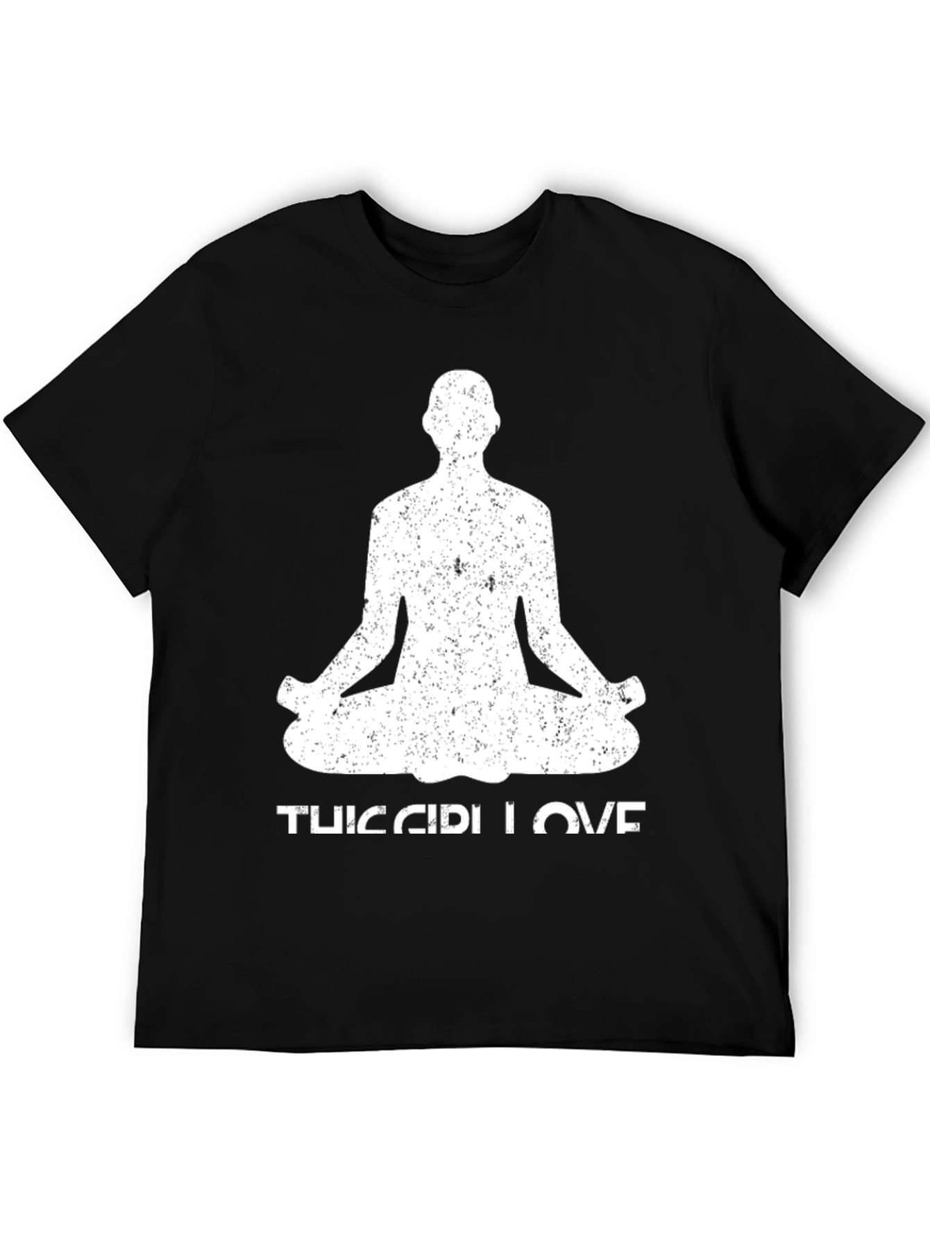 Yoga Love Mens Black T-Shirt