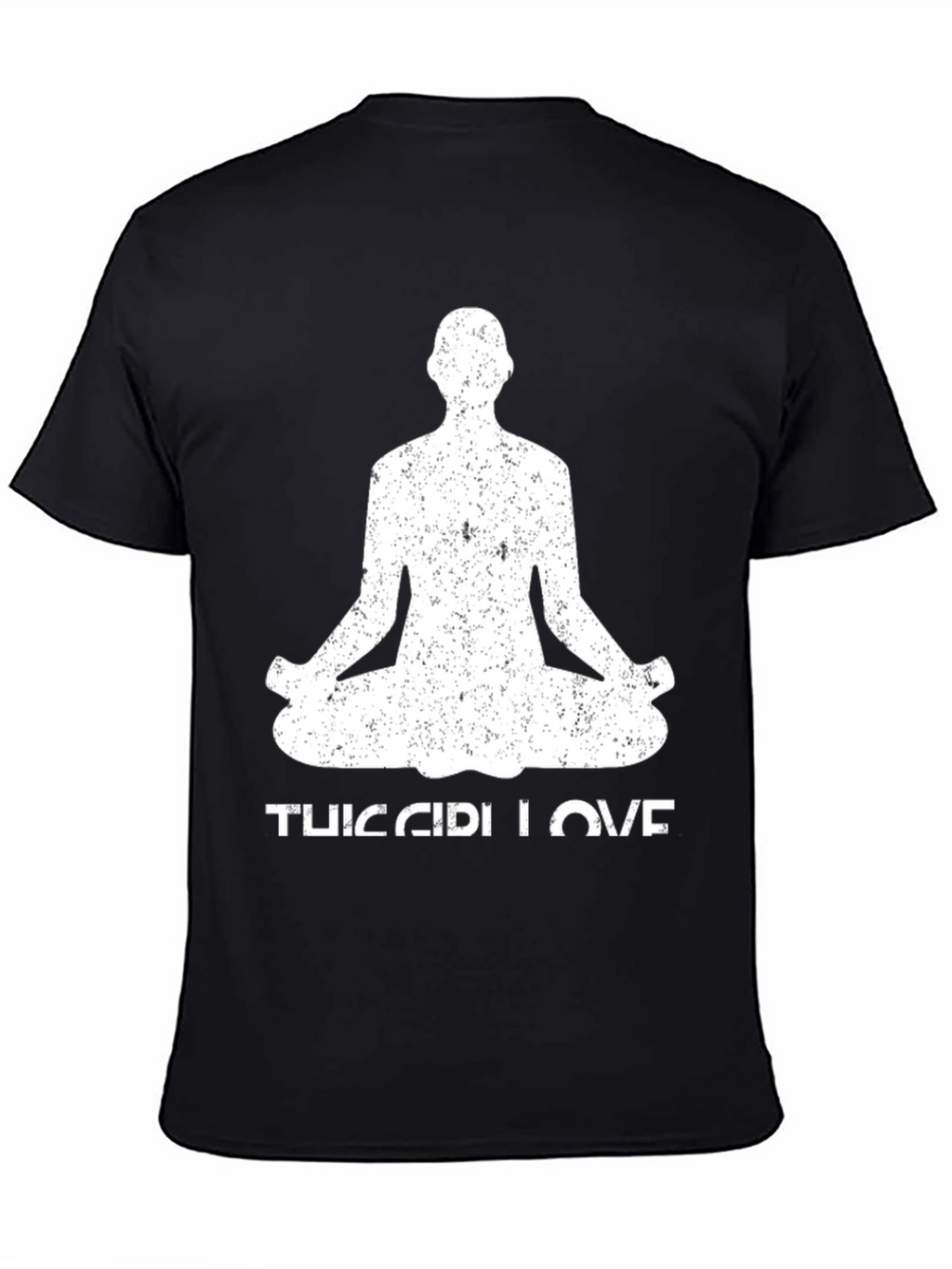 Yoga Love Mens Black T-Shirt