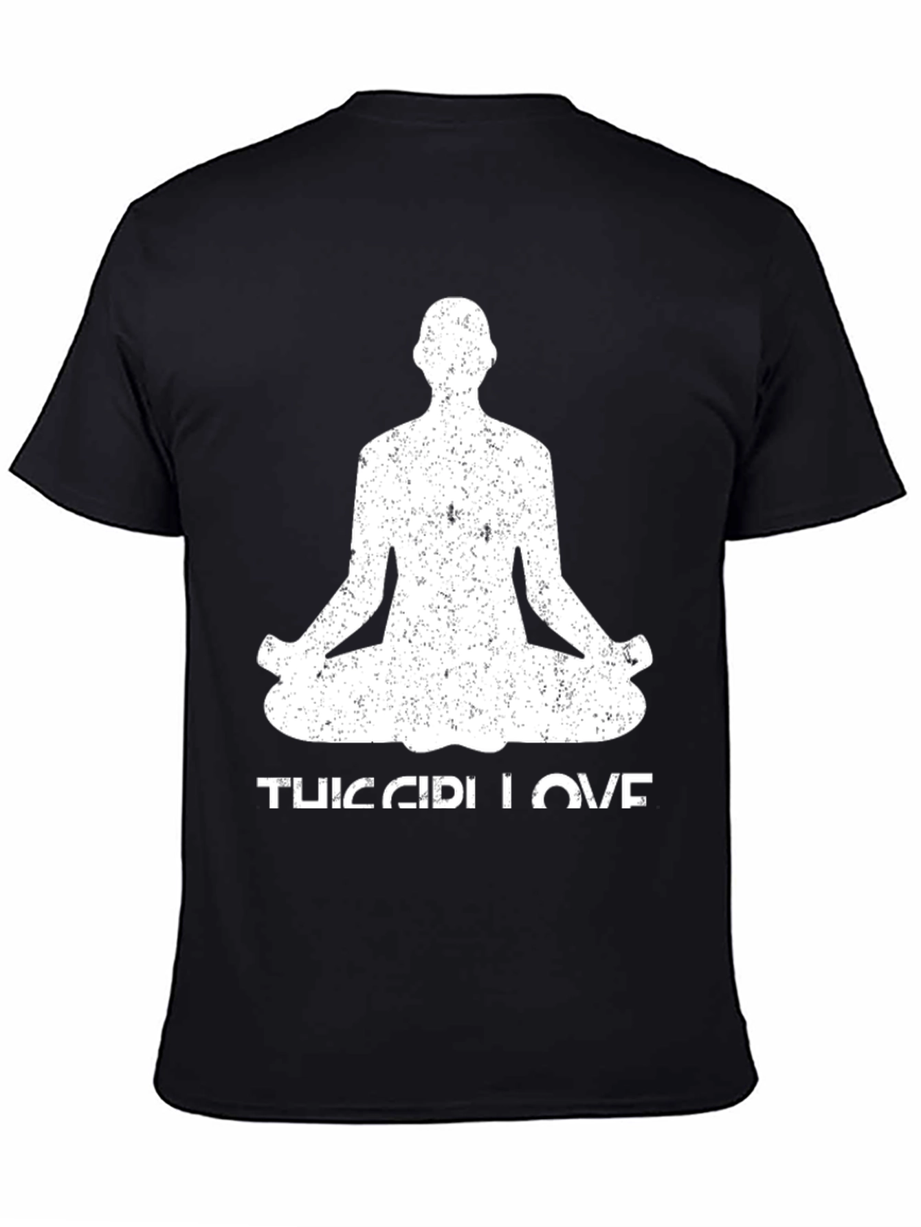 Yoga Love Mens Black T-Shirt