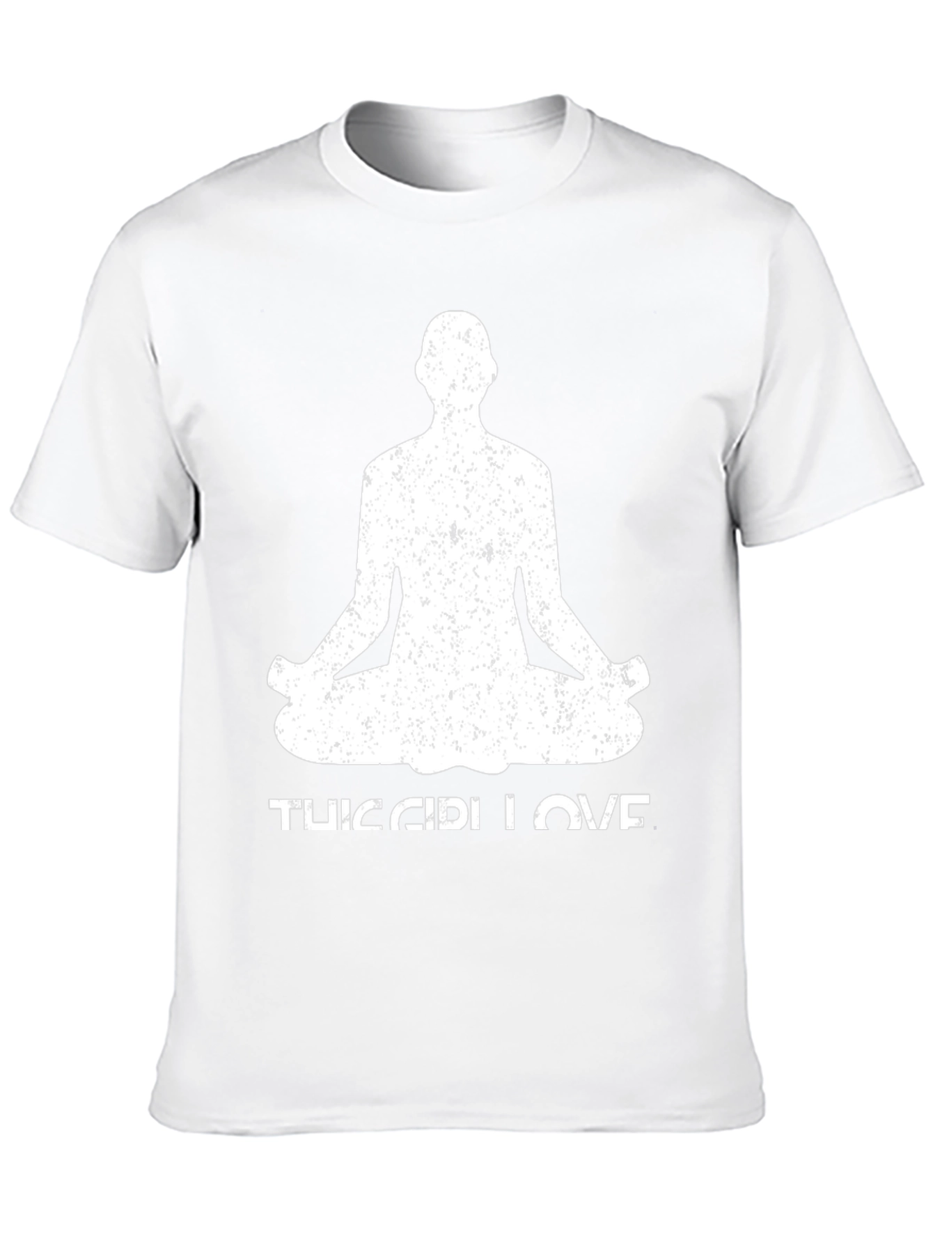 Yoga Love Mens Black T-Shirt