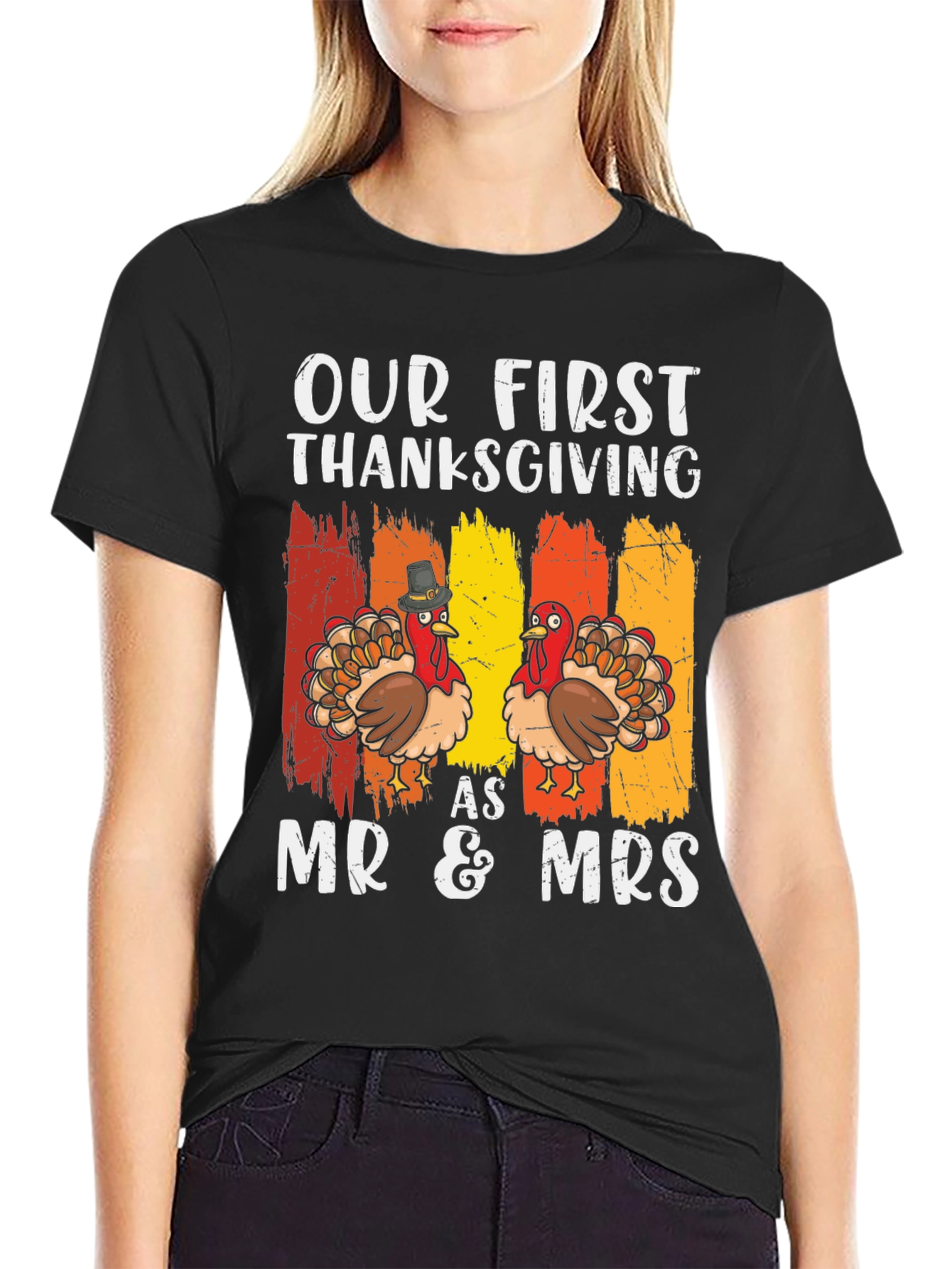 First Thanksgiving Mr & Mrs Matching T-Shirt
