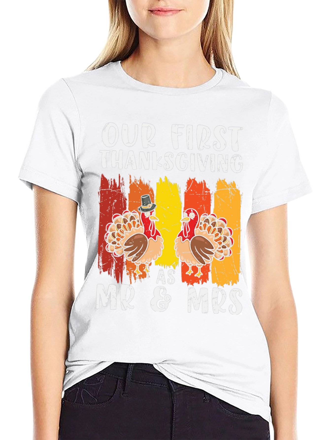 First Thanksgiving Mr & Mrs Matching T-Shirt