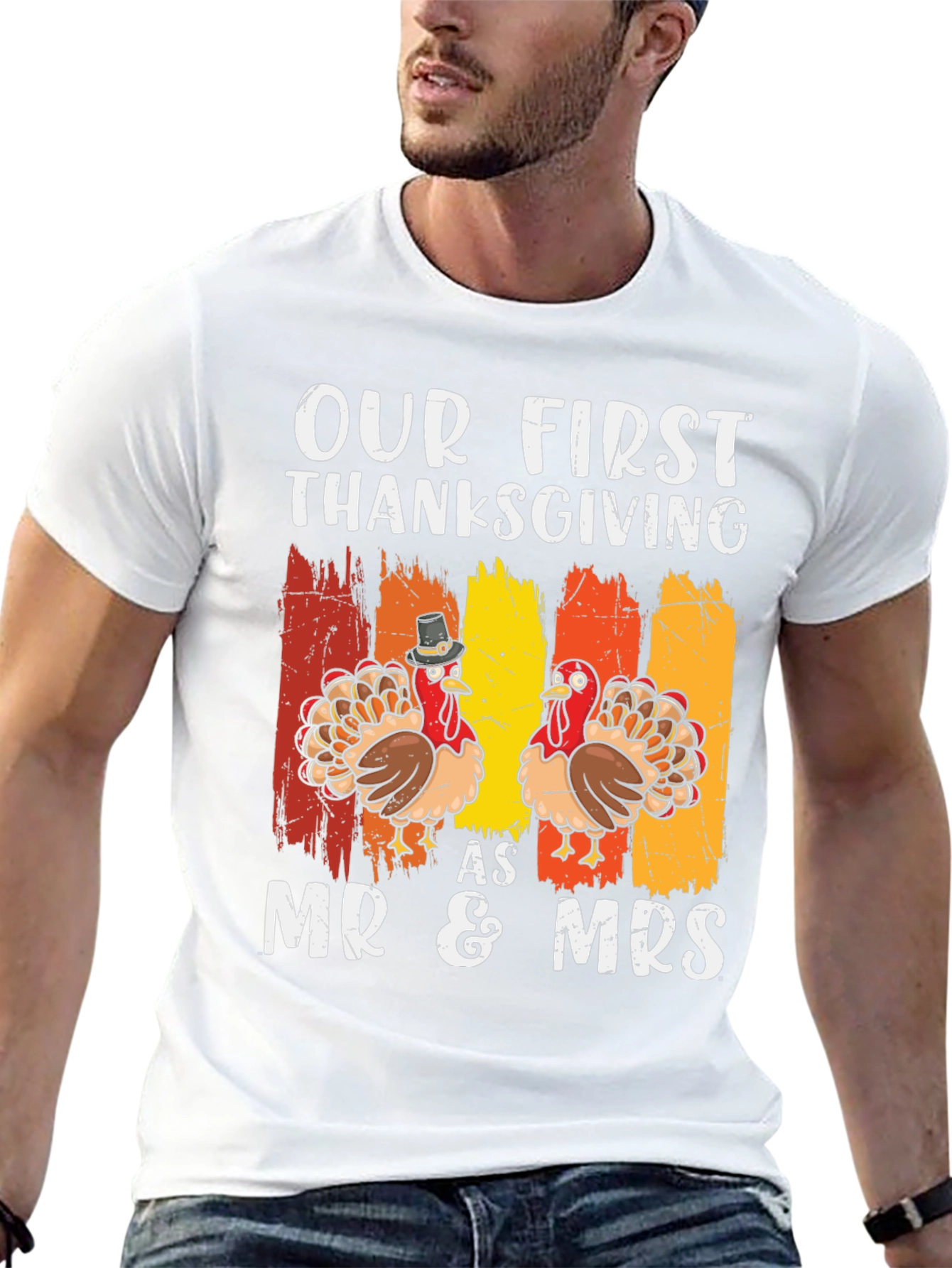 First Thanksgiving Mr & Mrs Matching T-Shirt