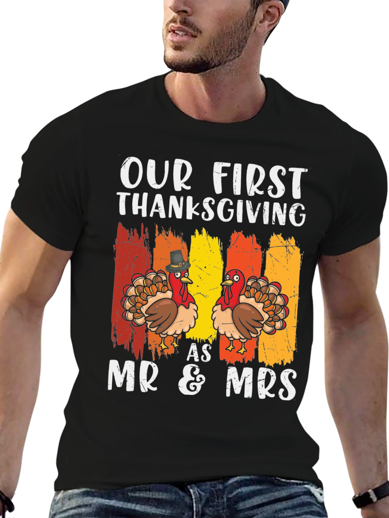 First Thanksgiving Mr & Mrs Matching T-Shirt