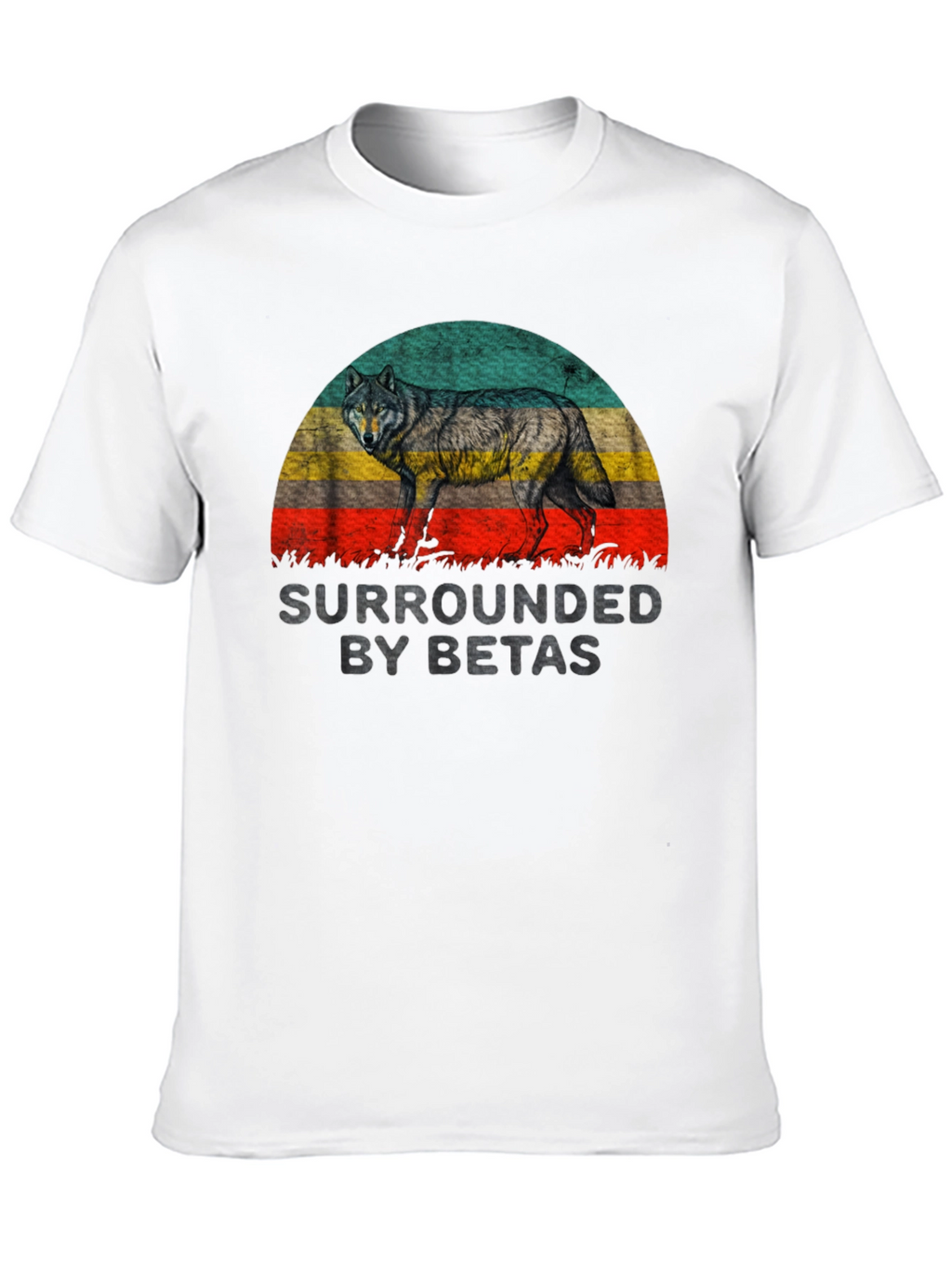 Surrounded by Betas Graphic Tee - Wolf Design