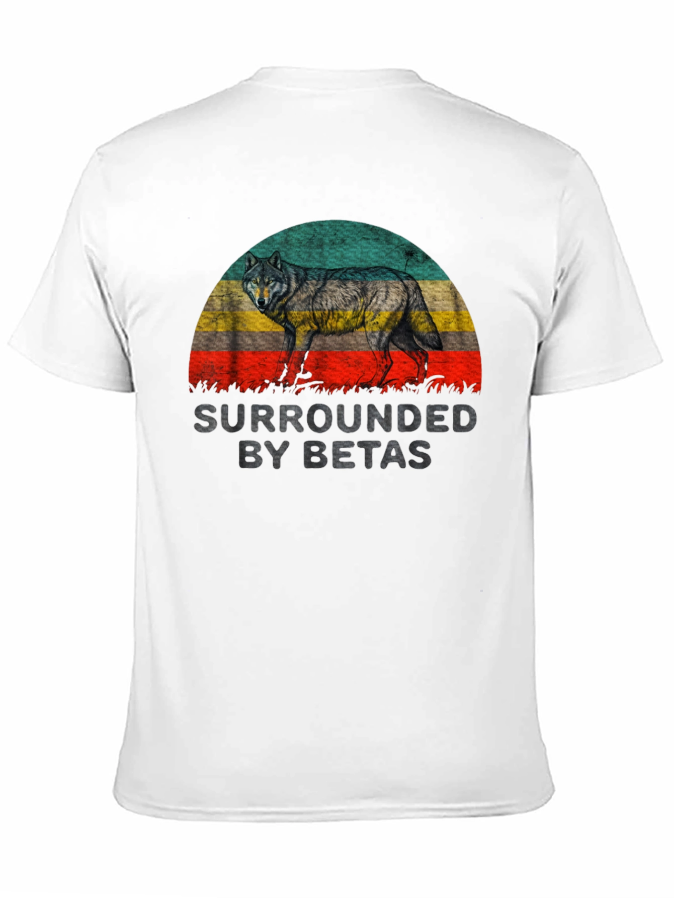 Surrounded by Betas Graphic Tee - Wolf Design