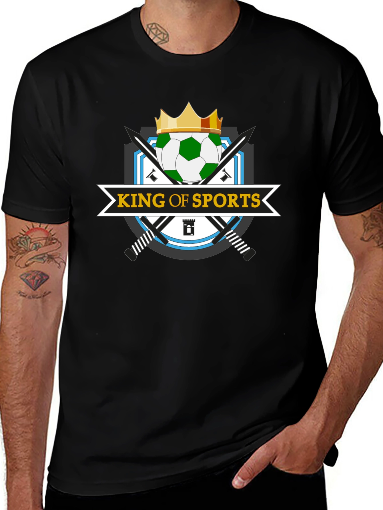 King of Sports Black T-Shirt