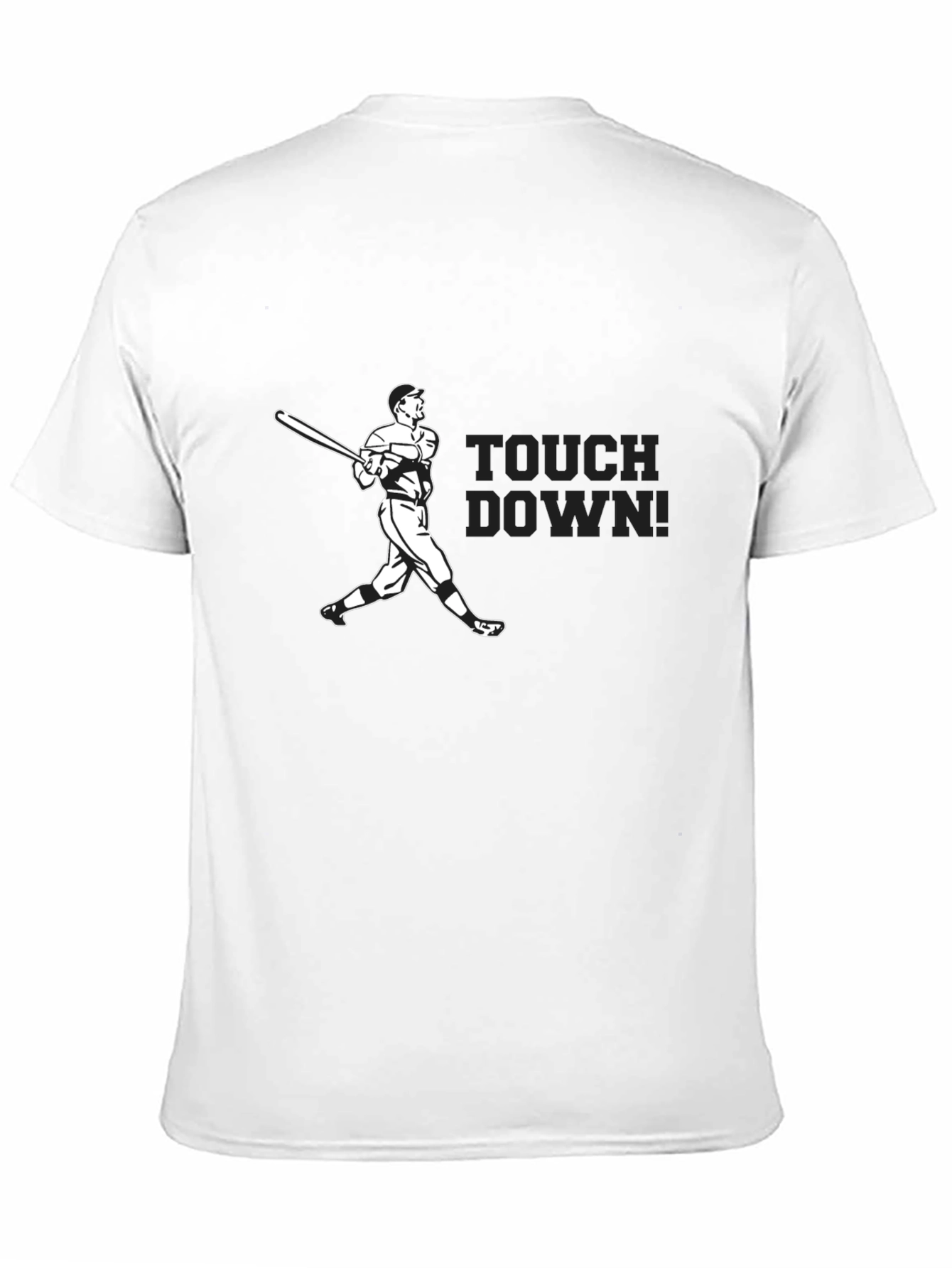 Baseball Touchdown Graphic Tee - Classic Black T-Shirt