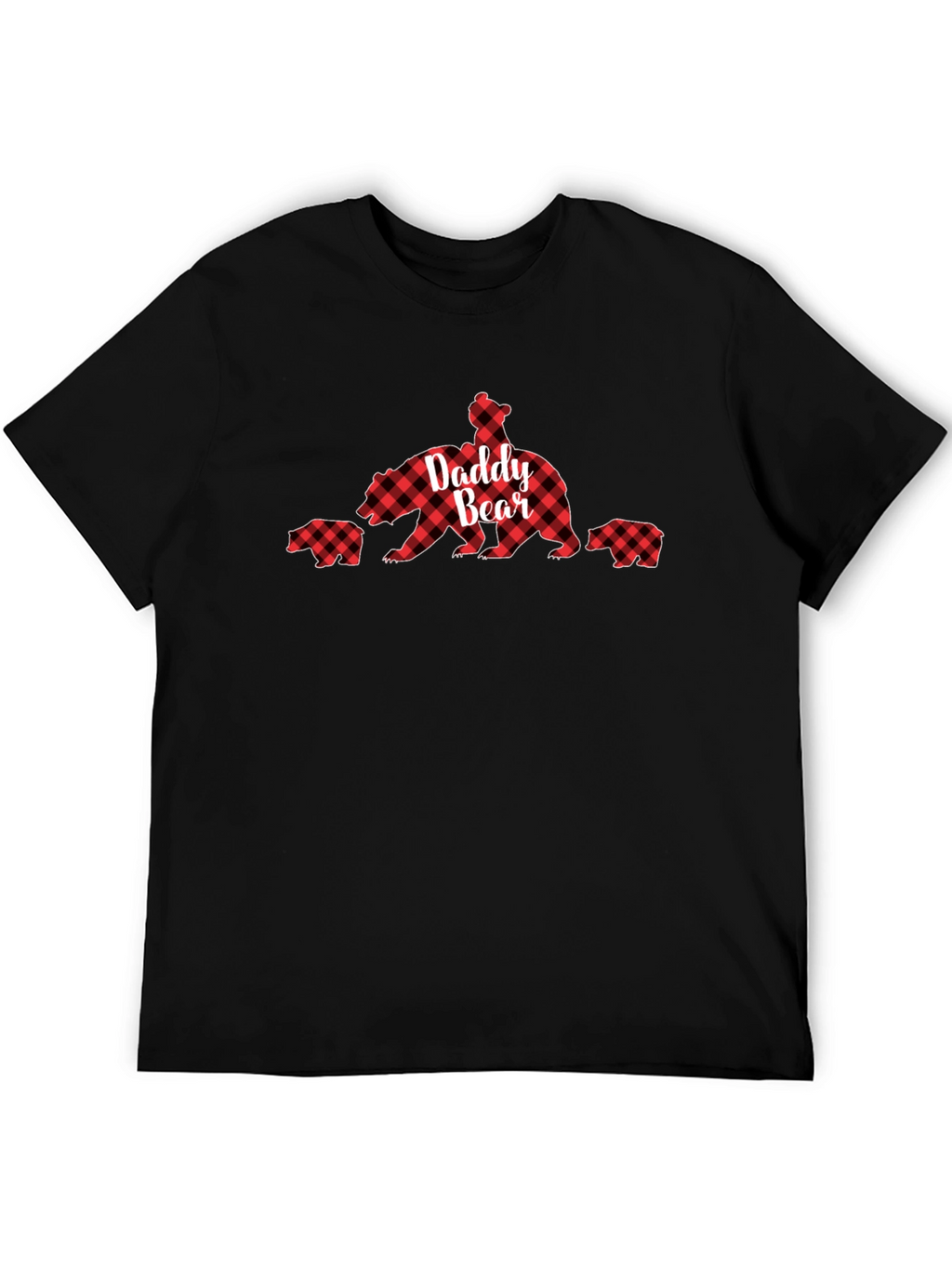 Daddy Bear Plaid T-Shirt - Family Matching Apparel