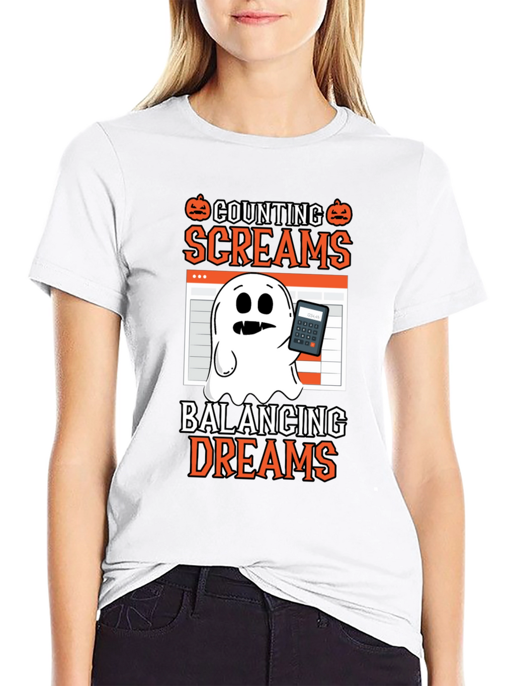 Counting Screams Halloween Accountant T-Shirt