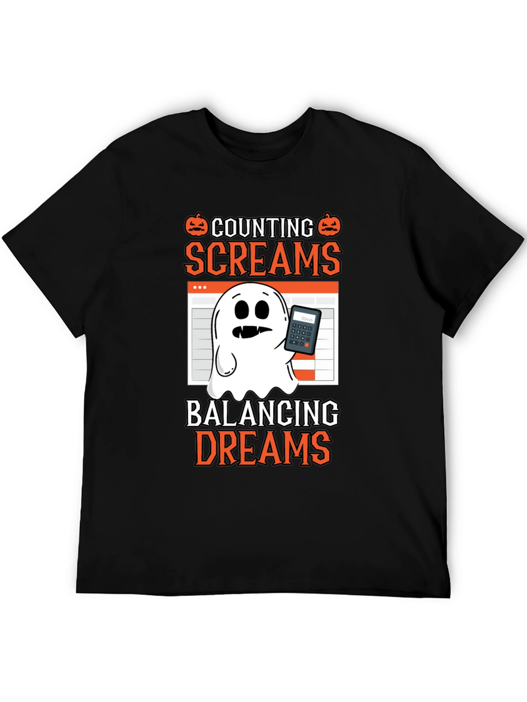 Counting Screams Halloween Accountant T-Shirt