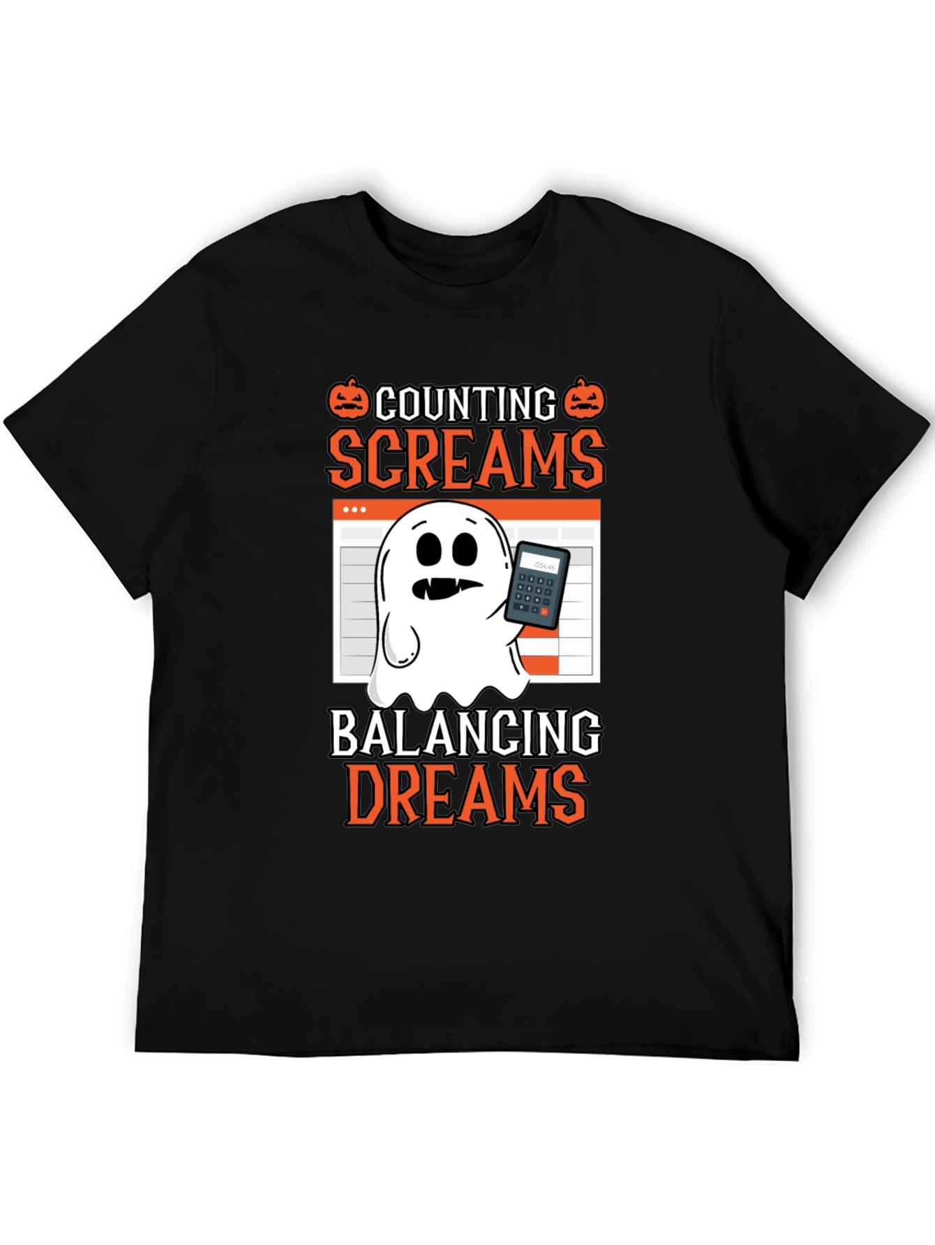 Counting Screams Halloween Accountant T-Shirt