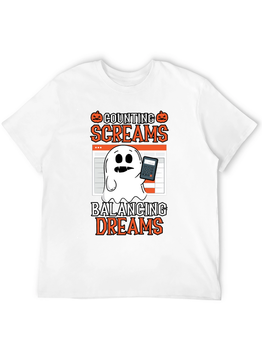 Counting Screams Halloween Accountant T-Shirt