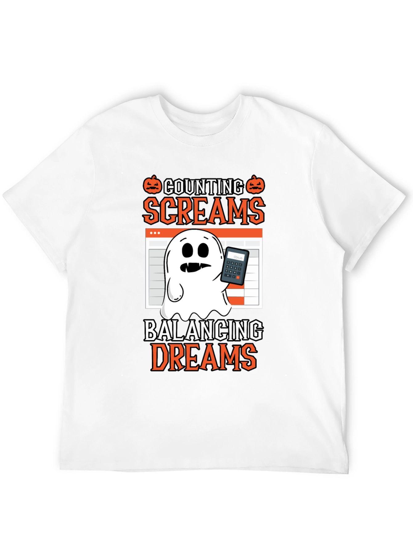 Counting Screams Halloween Accountant T-Shirt