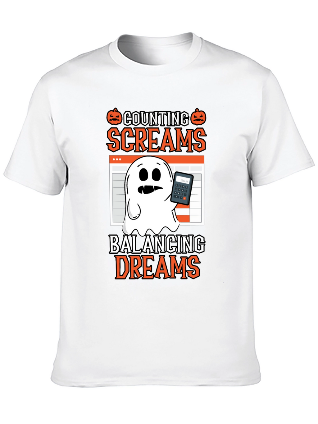 Counting Screams Halloween Accountant T-Shirt