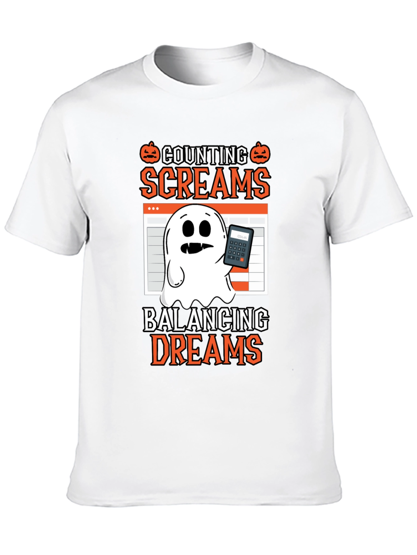 Counting Screams Halloween Accountant T-Shirt