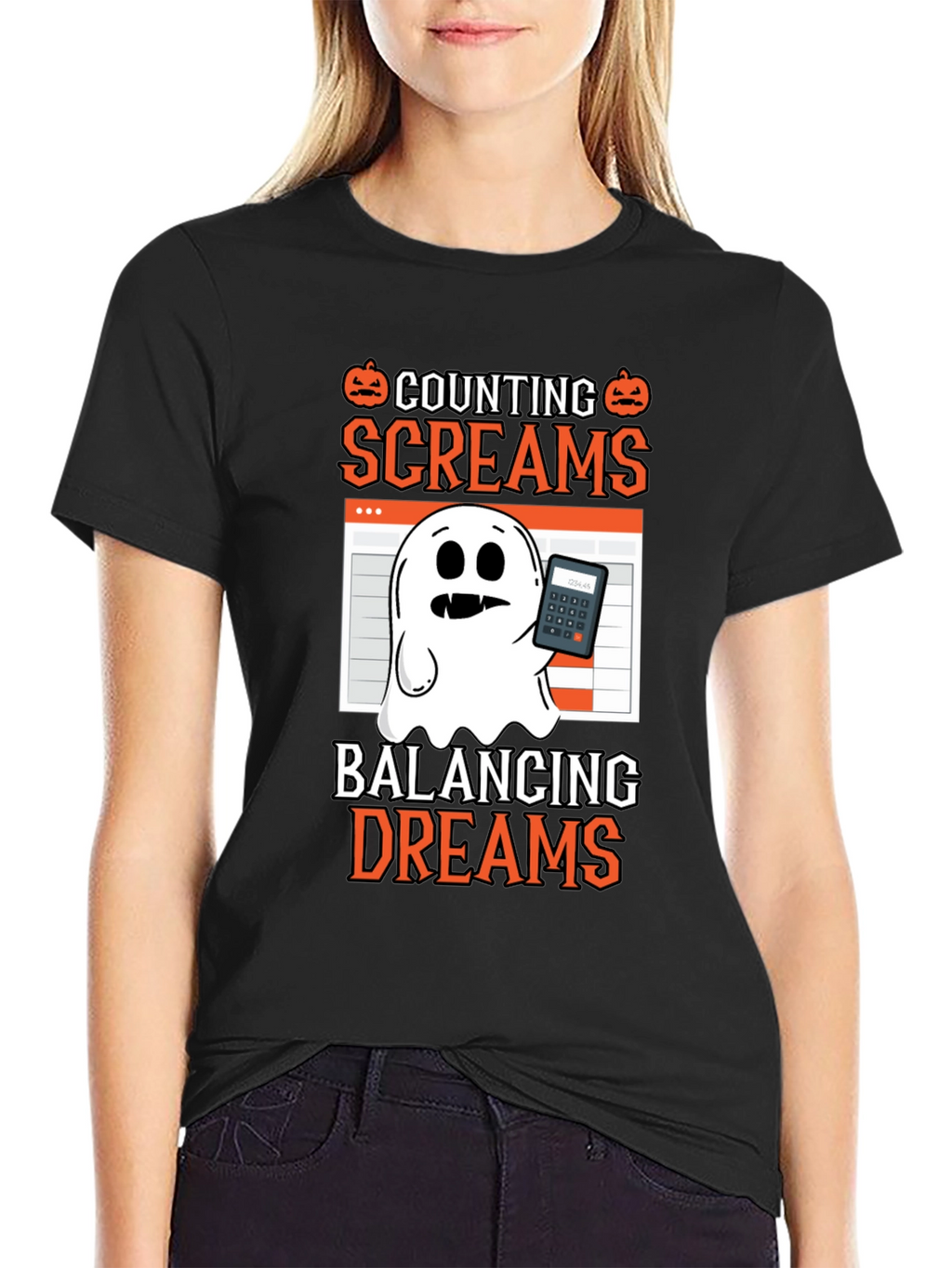 Counting Screams Halloween Accountant T-Shirt