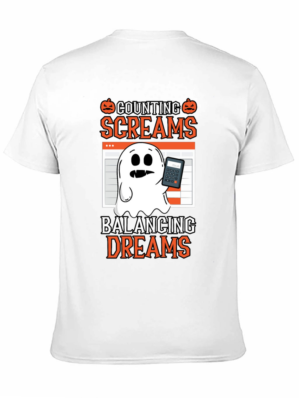 Counting Screams Halloween Accountant T-Shirt