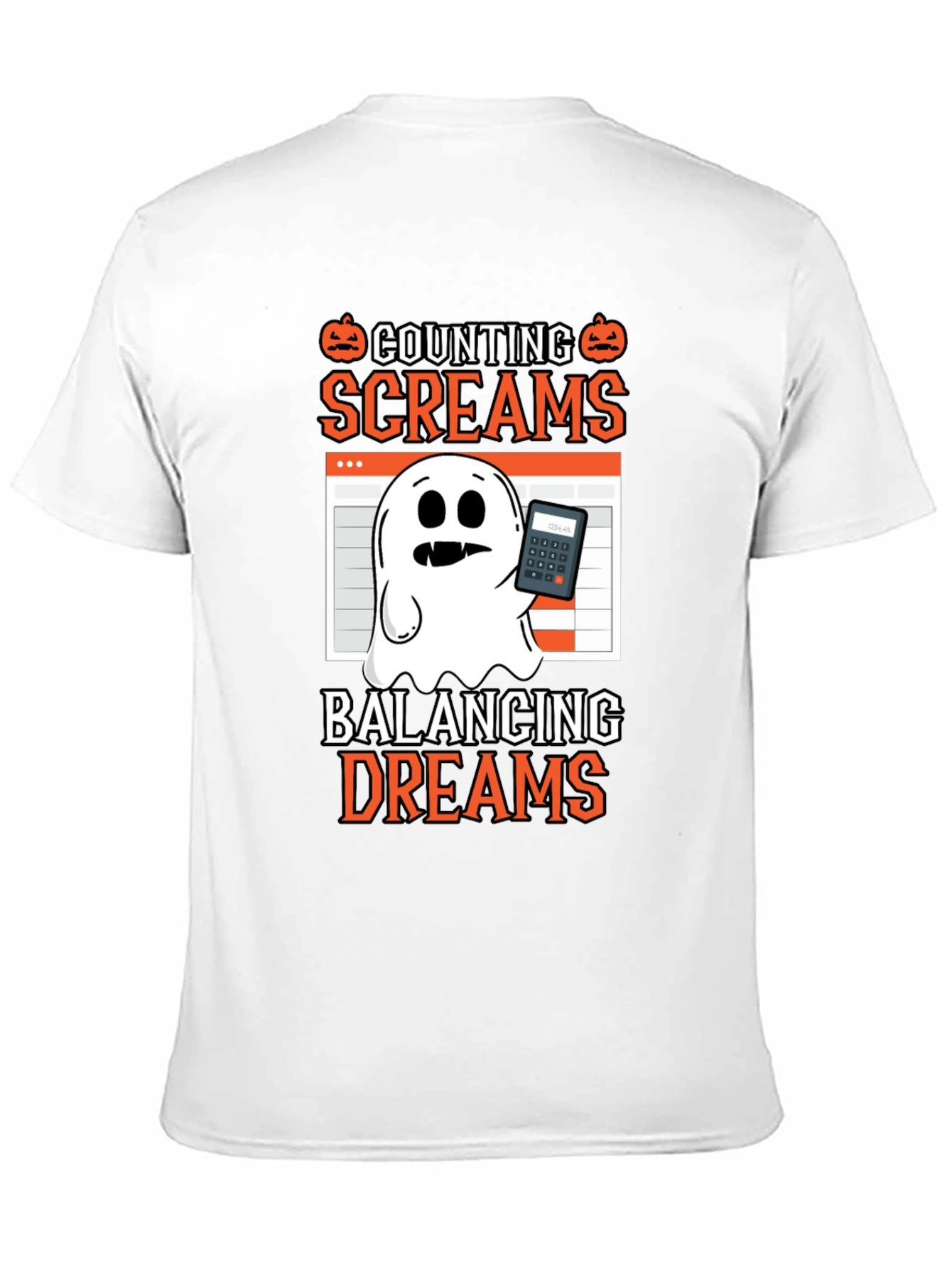 Counting Screams Halloween Accountant T-Shirt