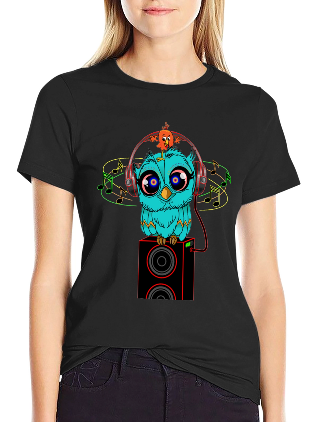Owl & Bird DJ Graphic Tee
