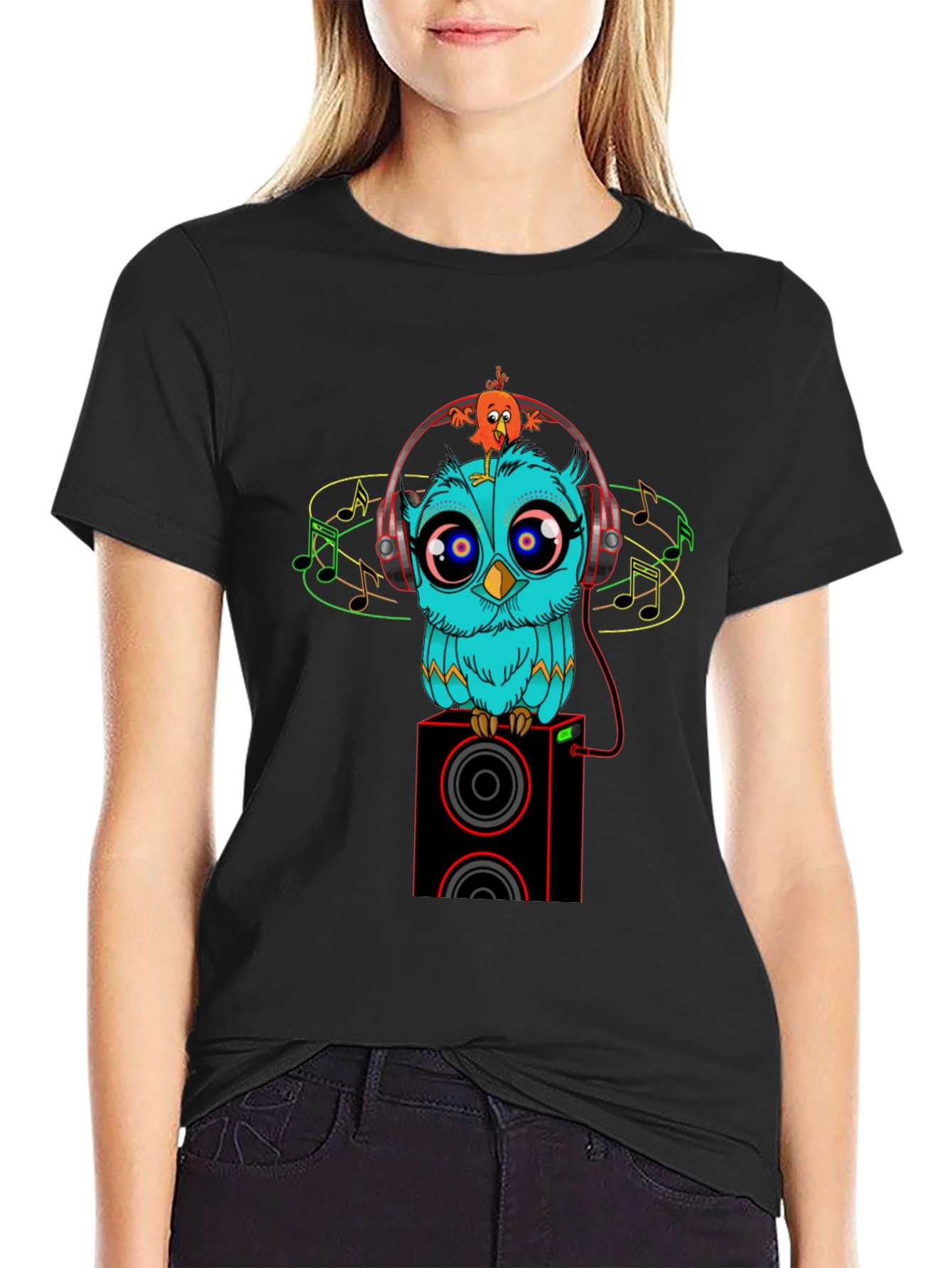 Owl & Bird DJ Graphic Tee