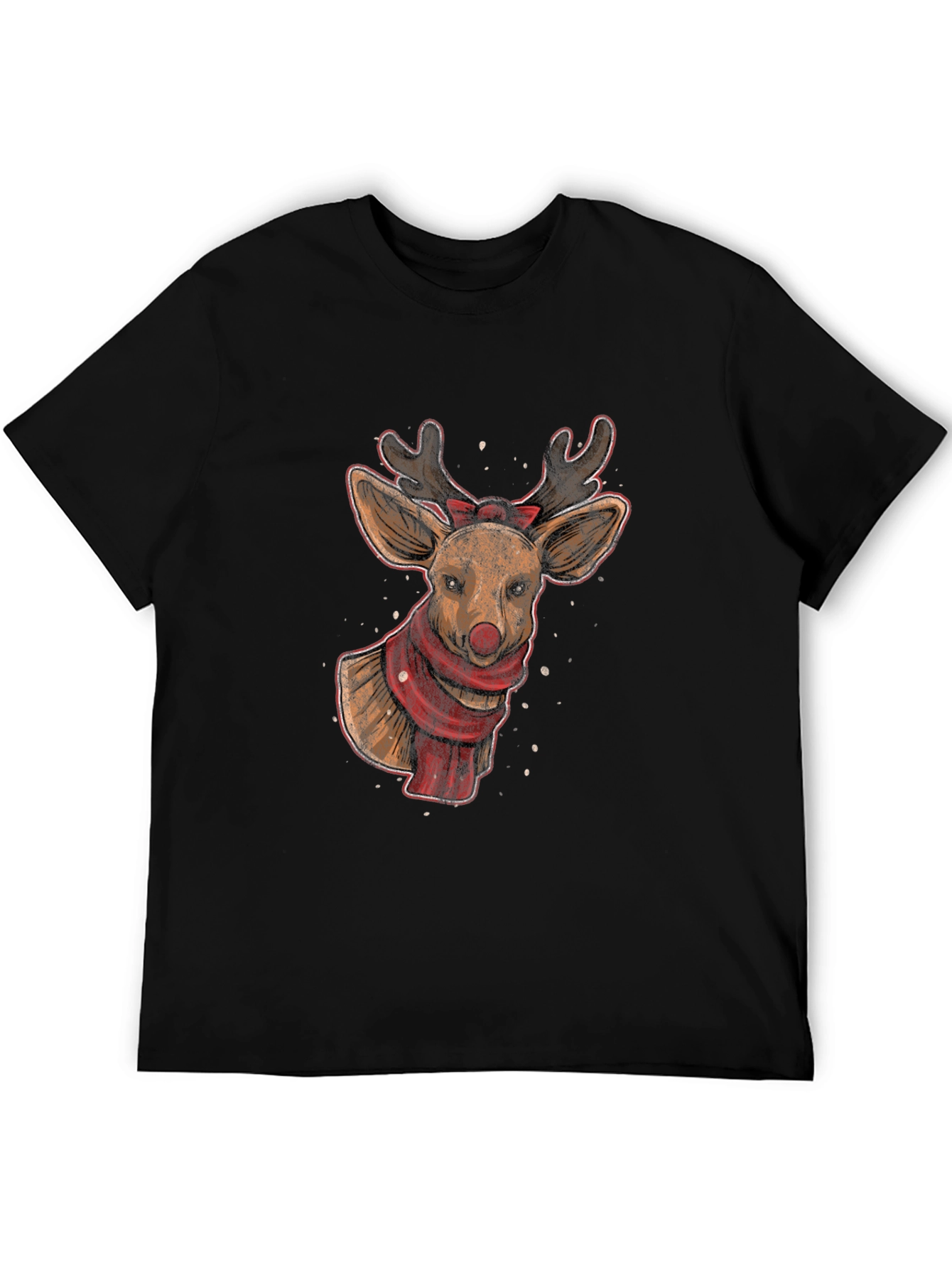 Reindeer Graphic Tee - Holiday Festive Style