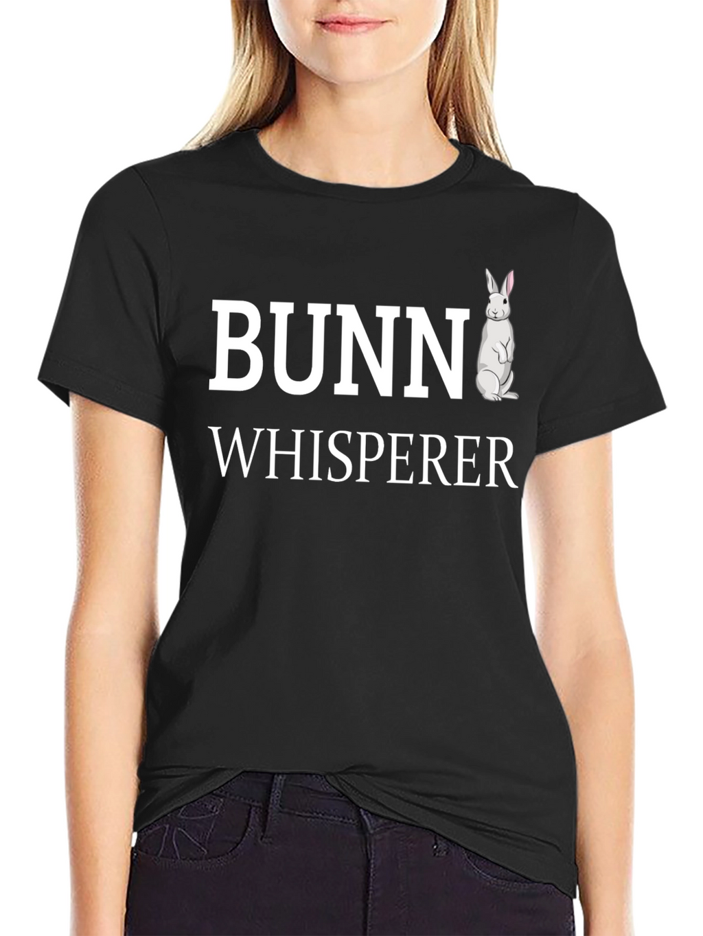 Bunny Whisperer Black T-Shirt