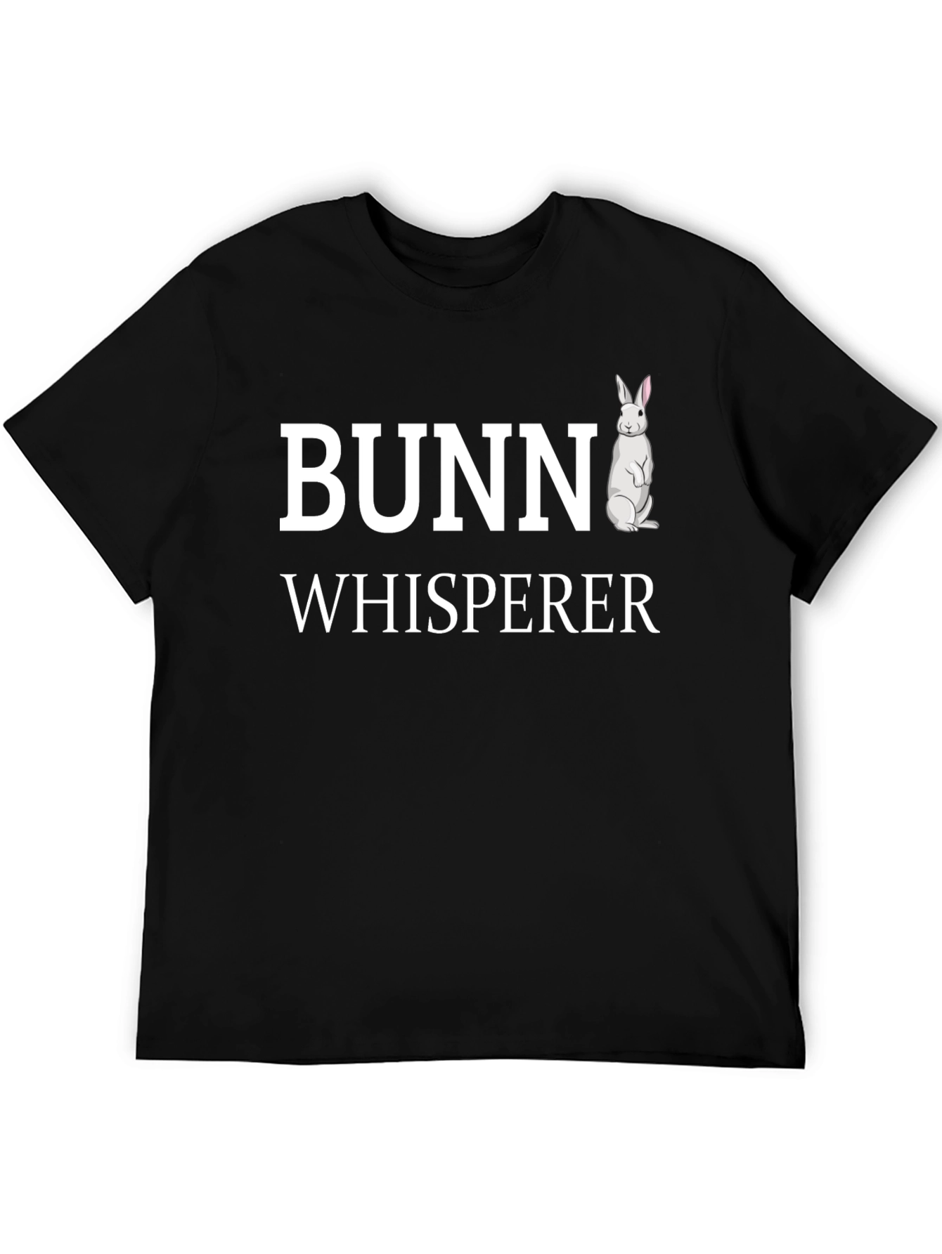 Bunny Whisperer Black T-Shirt