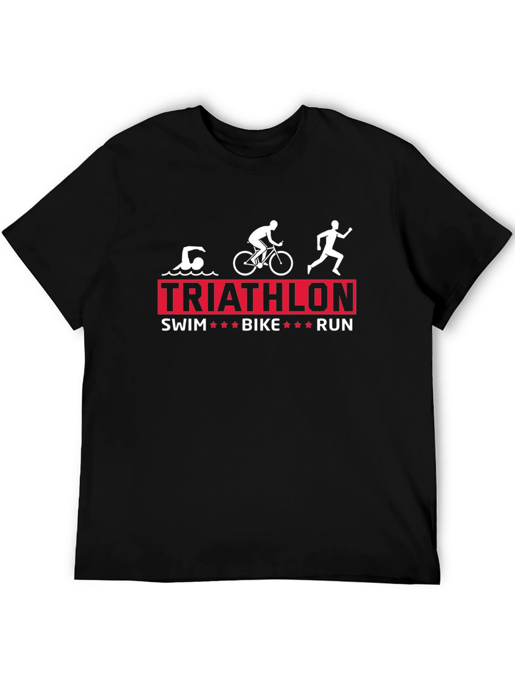 Triathlon Swim Bike Run Graphic T-Shirt