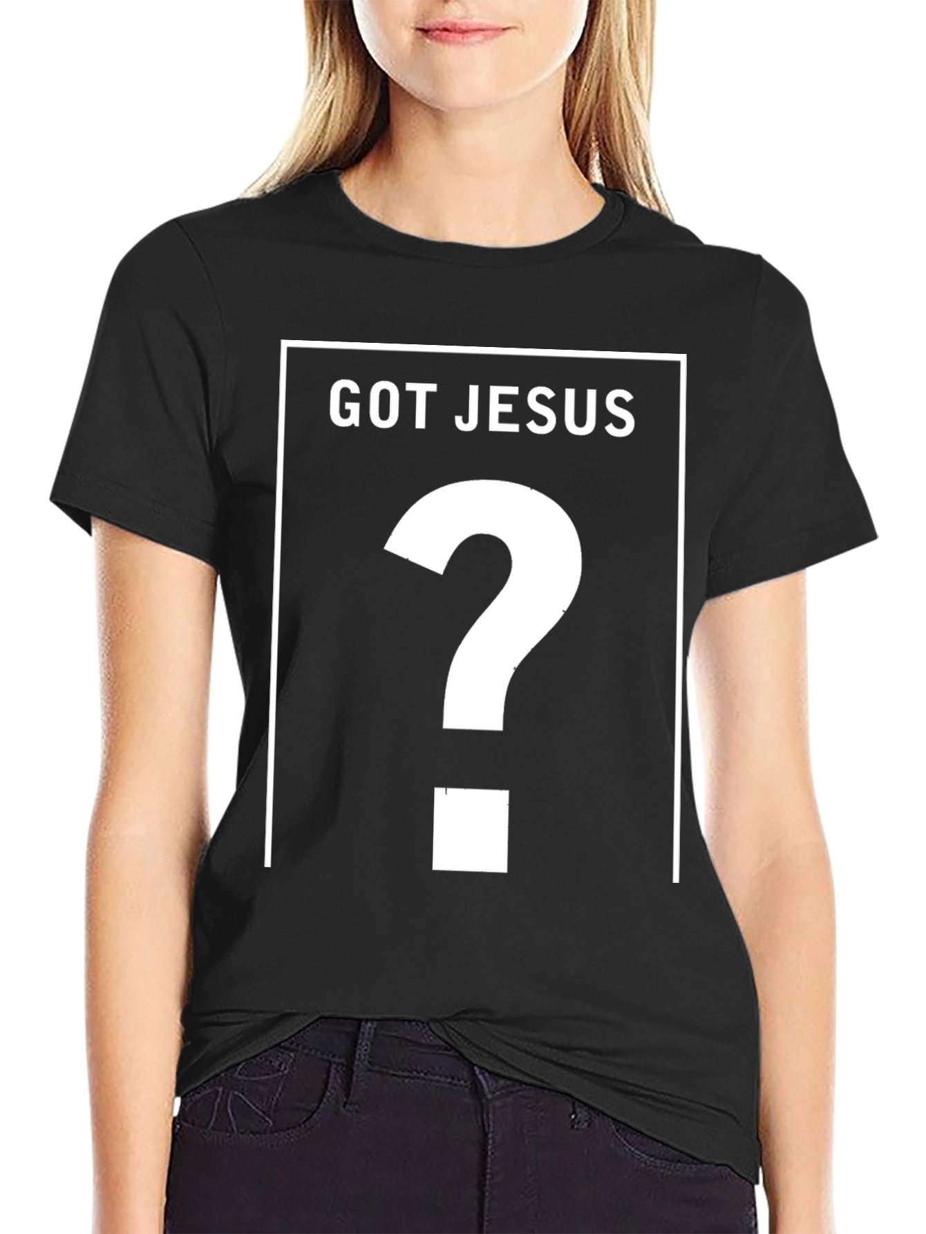 Got Jesus? Black Graphic T-Shirt