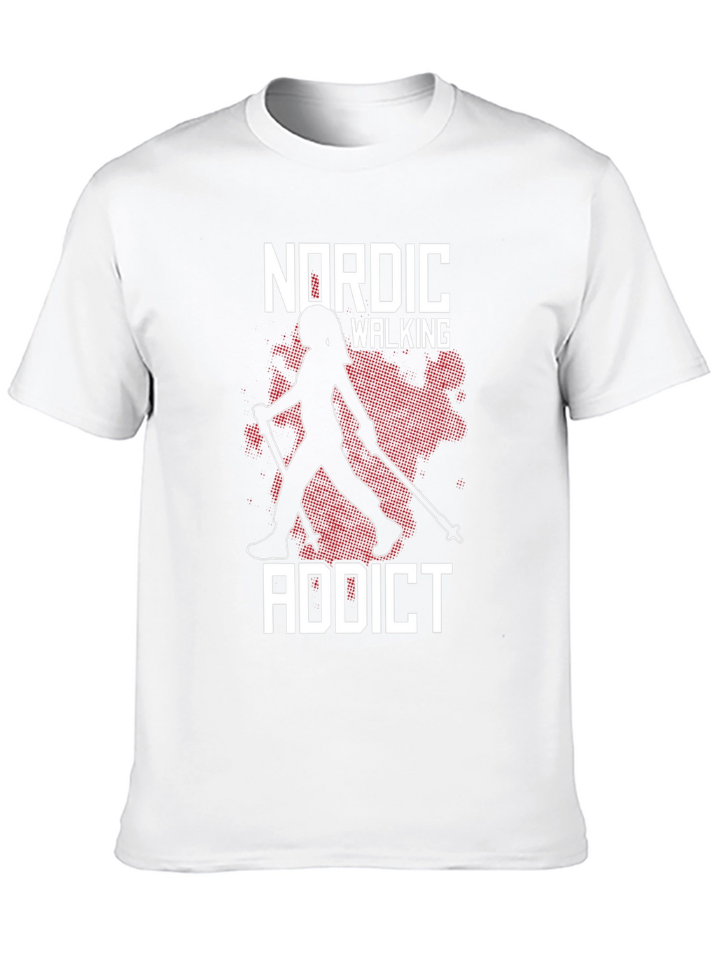Nordic Walking Addict Black T-Shirt