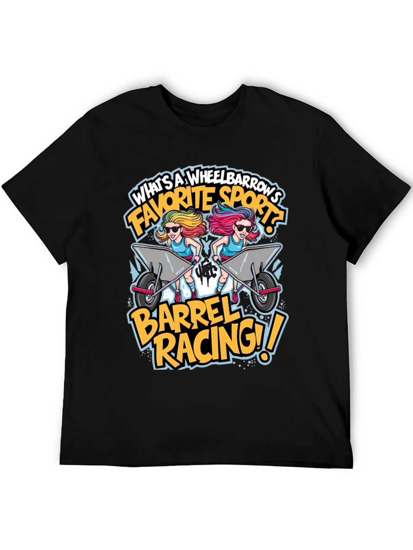 Wheelbarrow Barrel Racing Graphic Tee