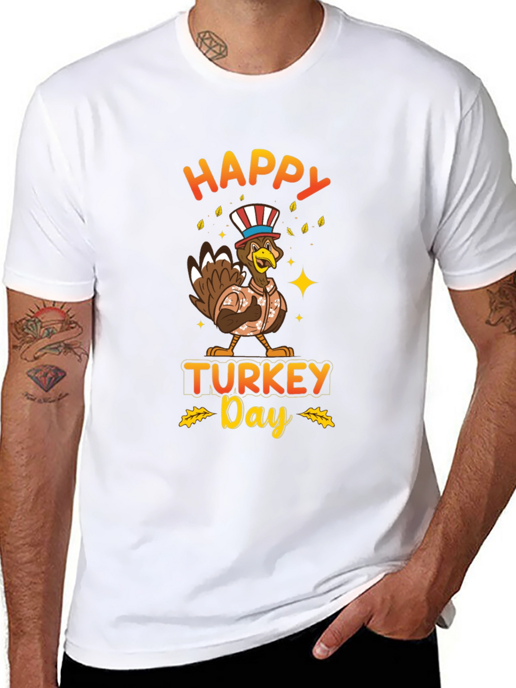 Happy Turkey Day Graphic T-Shirt