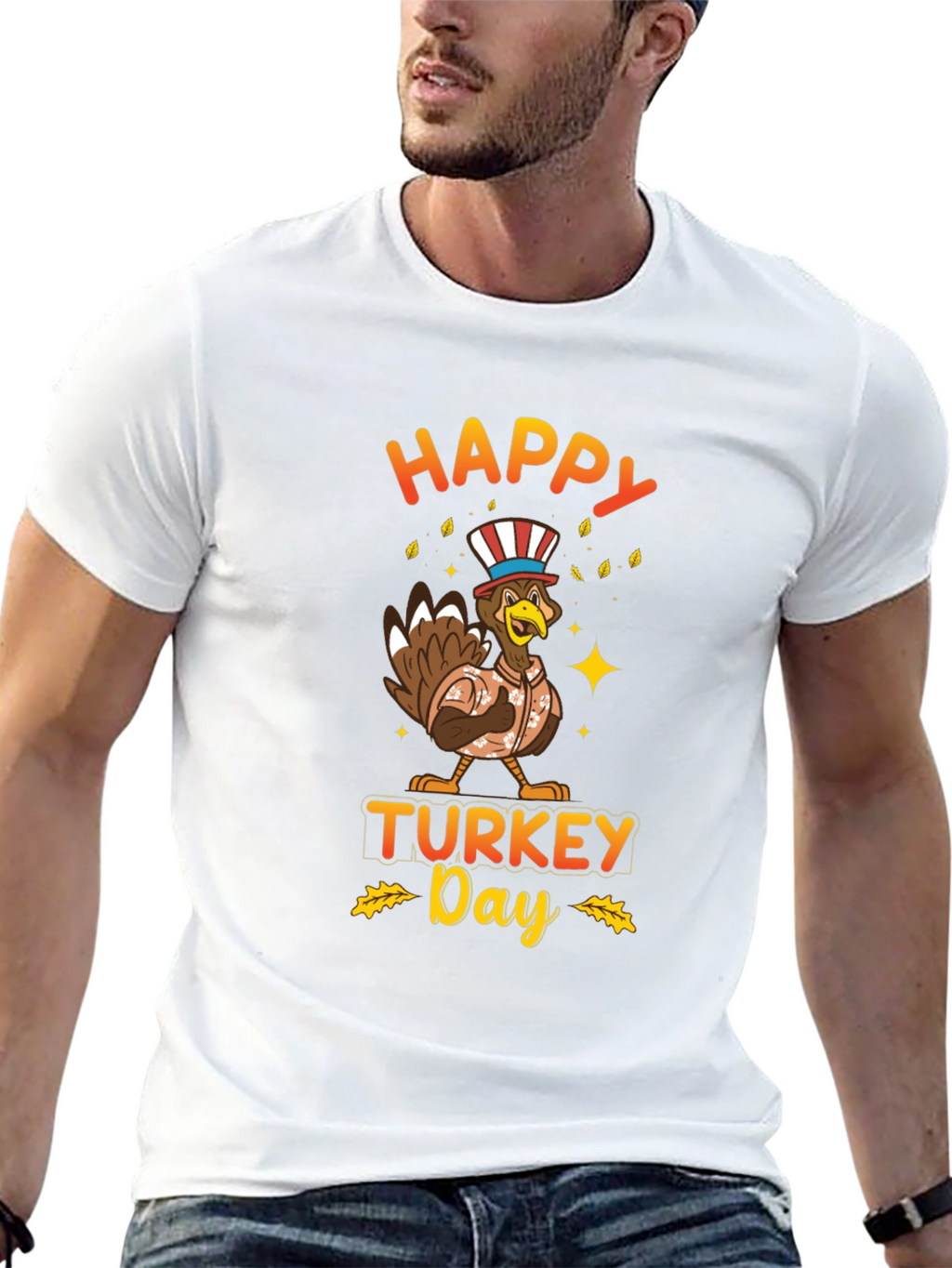 Happy Turkey Day Graphic T-Shirt