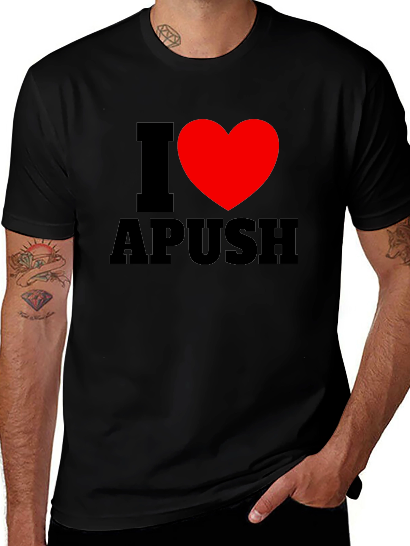 I Heart APUSH Black T-Shirt
