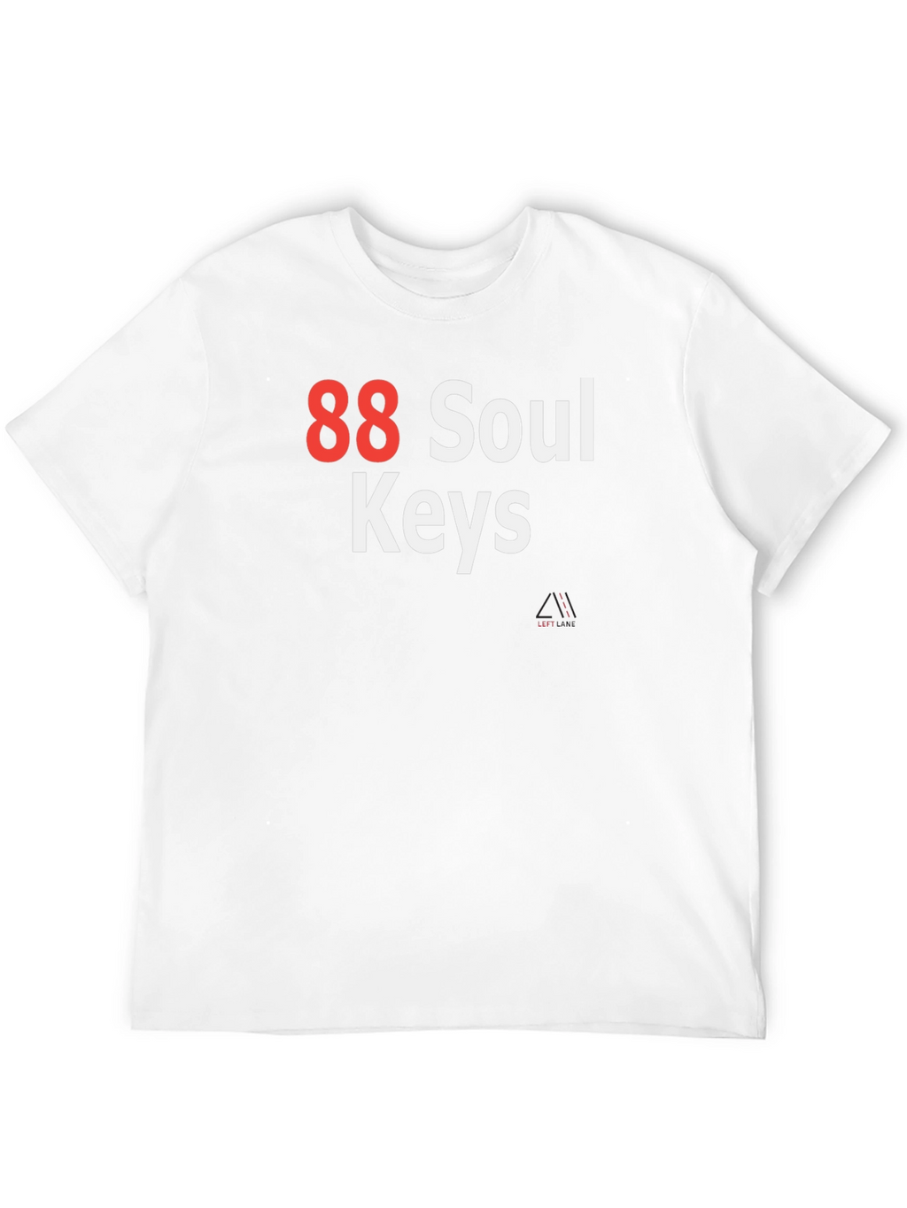88 Soul Keys Graphic T-Shirt - Black Cotton Tee