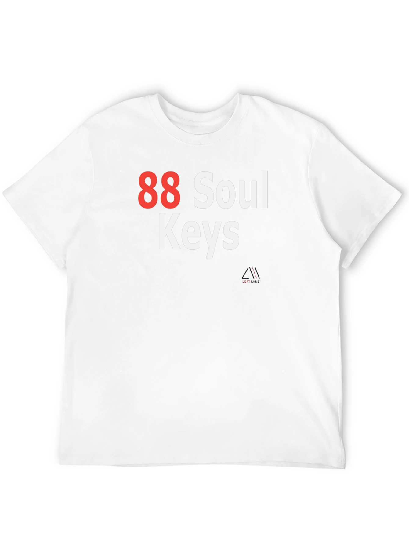 88 Soul Keys Graphic T-Shirt - Black Cotton Tee