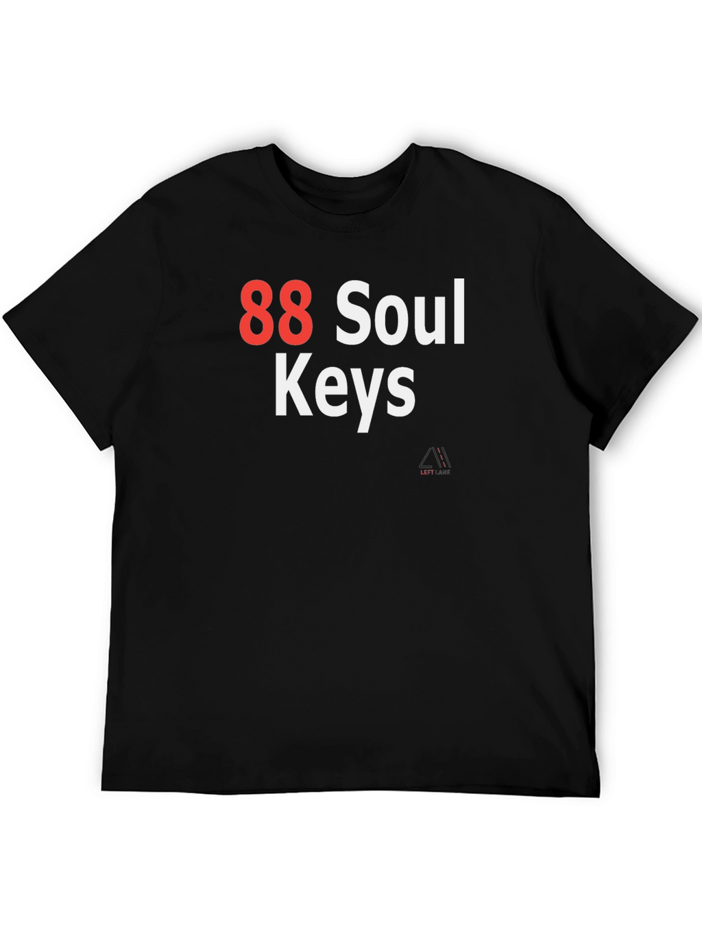 88 Soul Keys Graphic T-Shirt - Black Cotton Tee