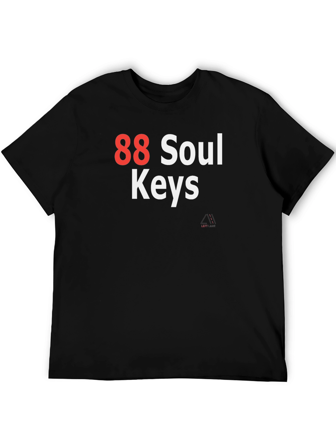 88 Soul Keys Graphic T-Shirt - Black Cotton Tee