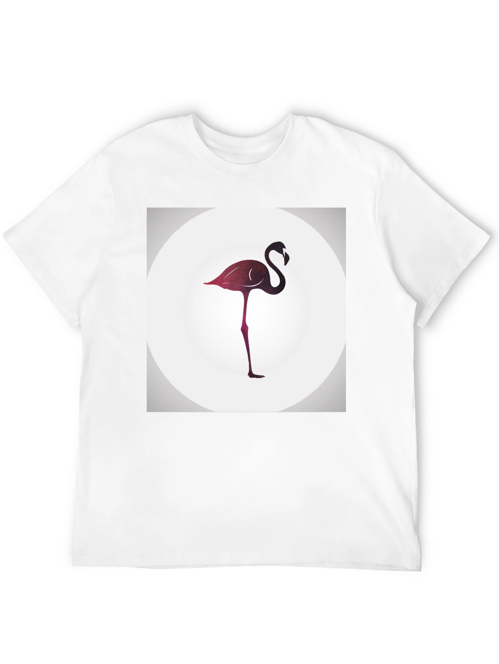 Stylish Flamingo Graphic Black T-Shirt