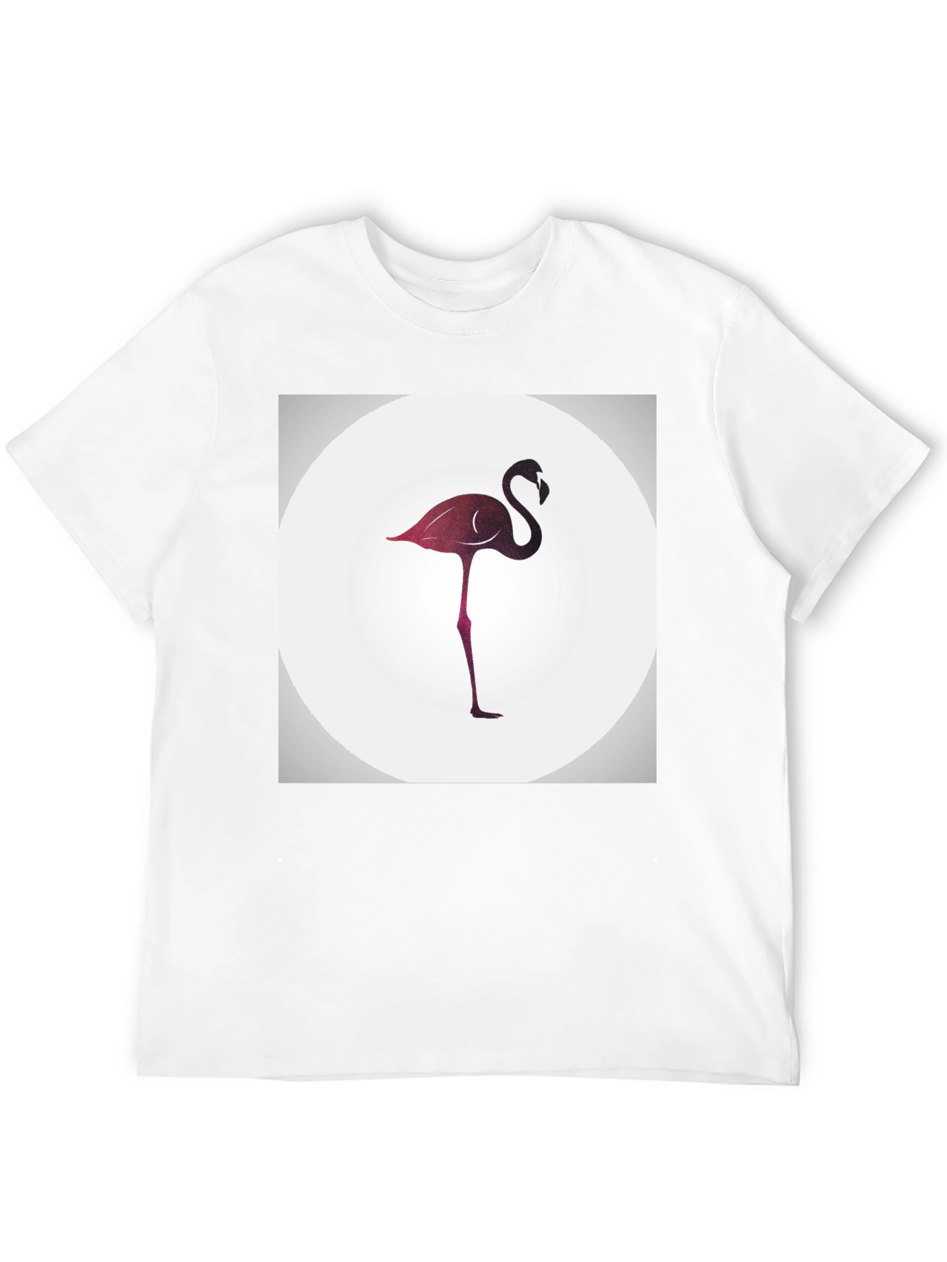 Stylish Flamingo Graphic Black T-Shirt