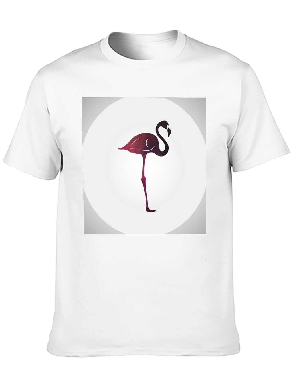 Stylish Flamingo Graphic Black T-Shirt