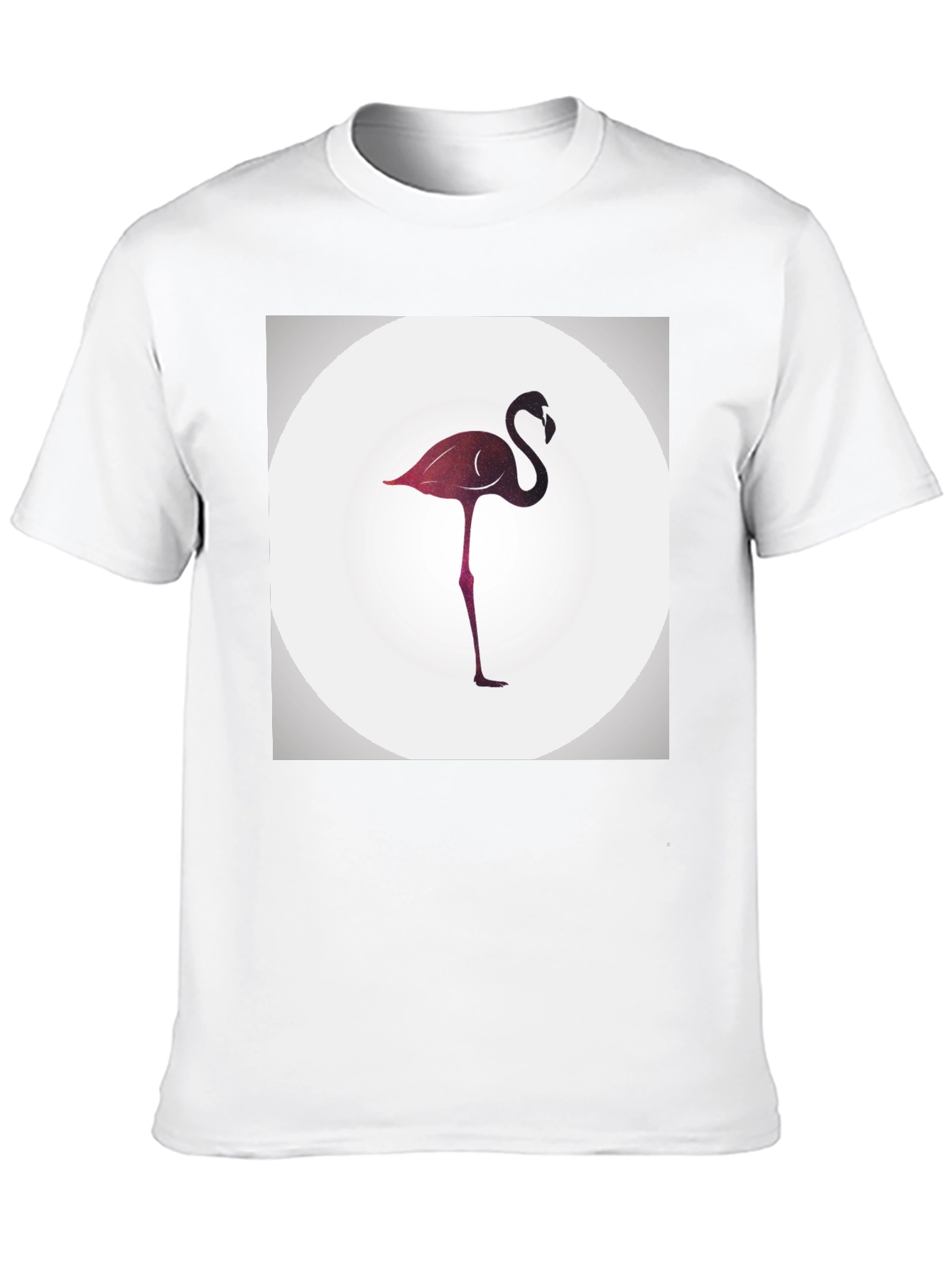 Stylish Flamingo Graphic Black T-Shirt