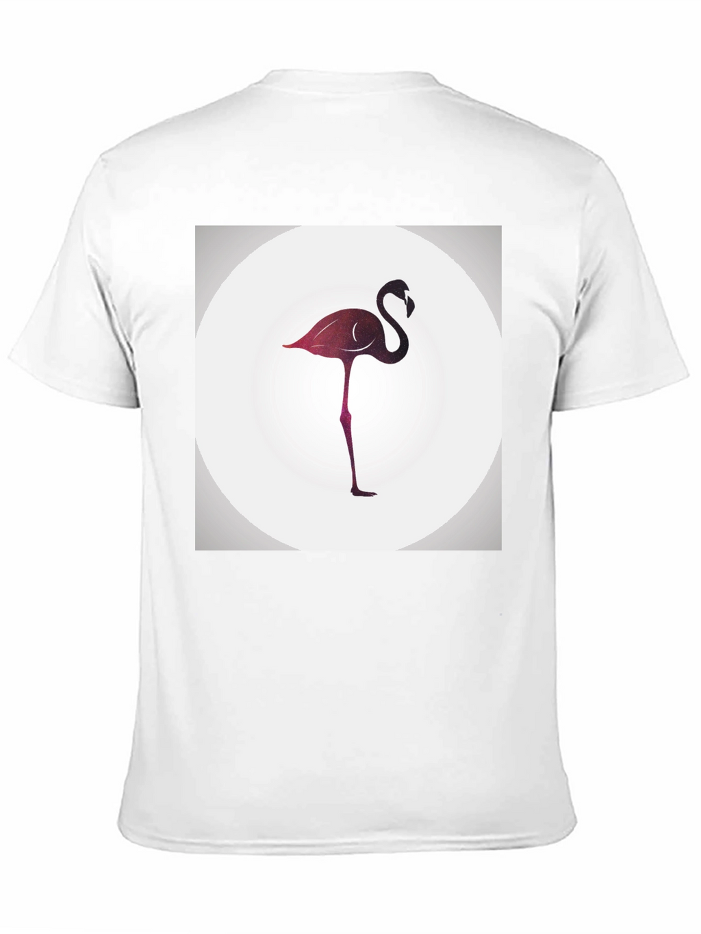 Stylish Flamingo Graphic Black T-Shirt