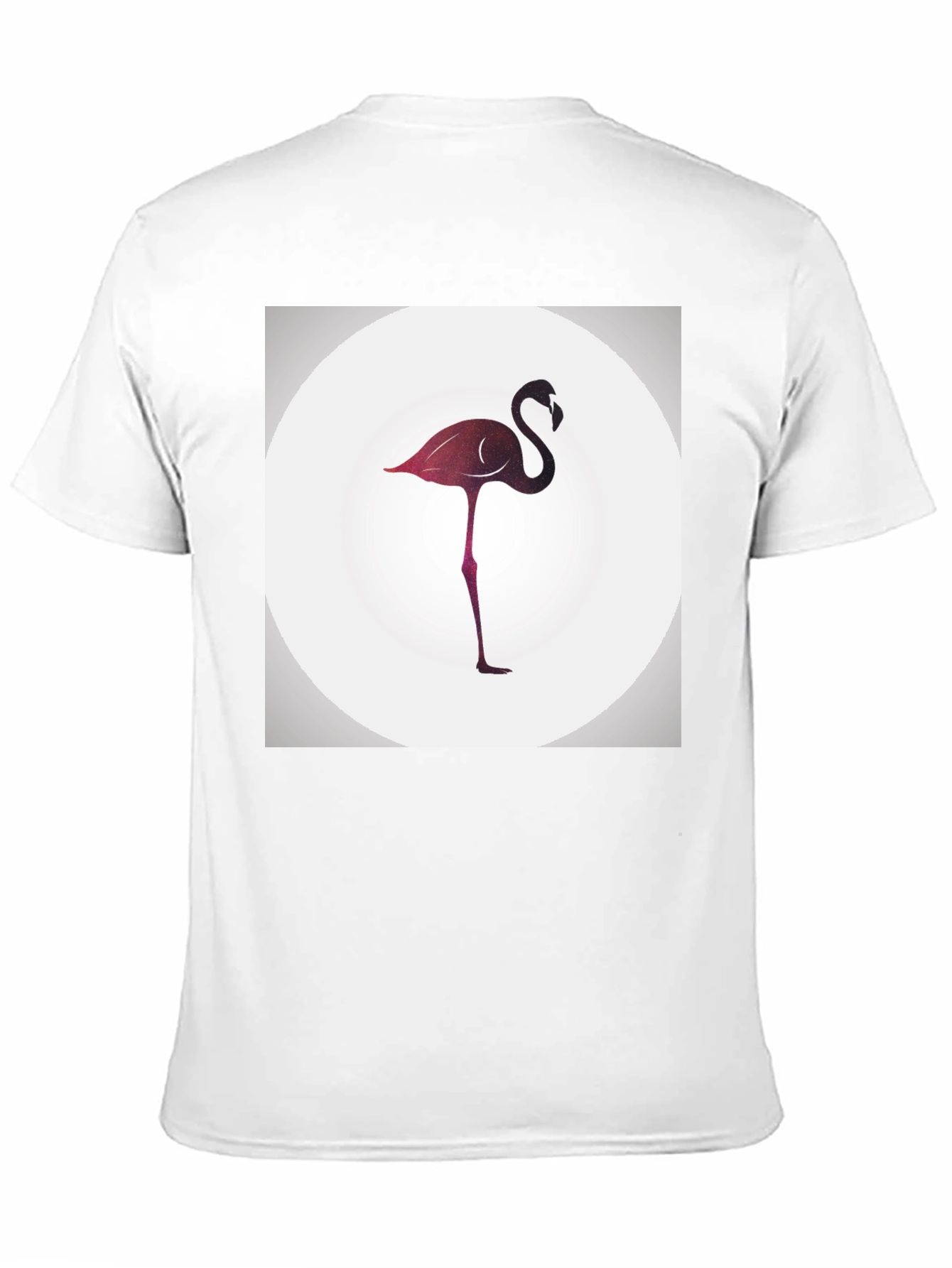 Stylish Flamingo Graphic Black T-Shirt