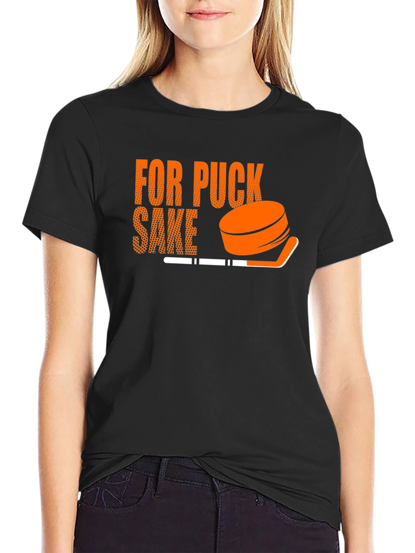 For Puck Sake Hockey T-Shirt - Funny Graphic Tee