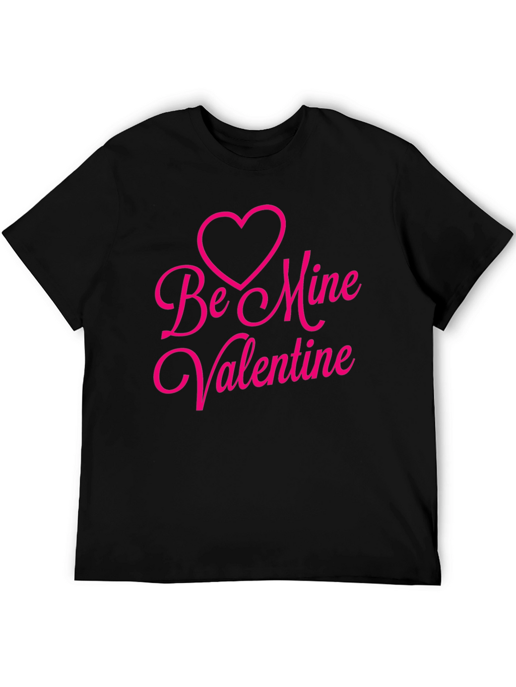 Be Mine Valentine Black T-Shirt