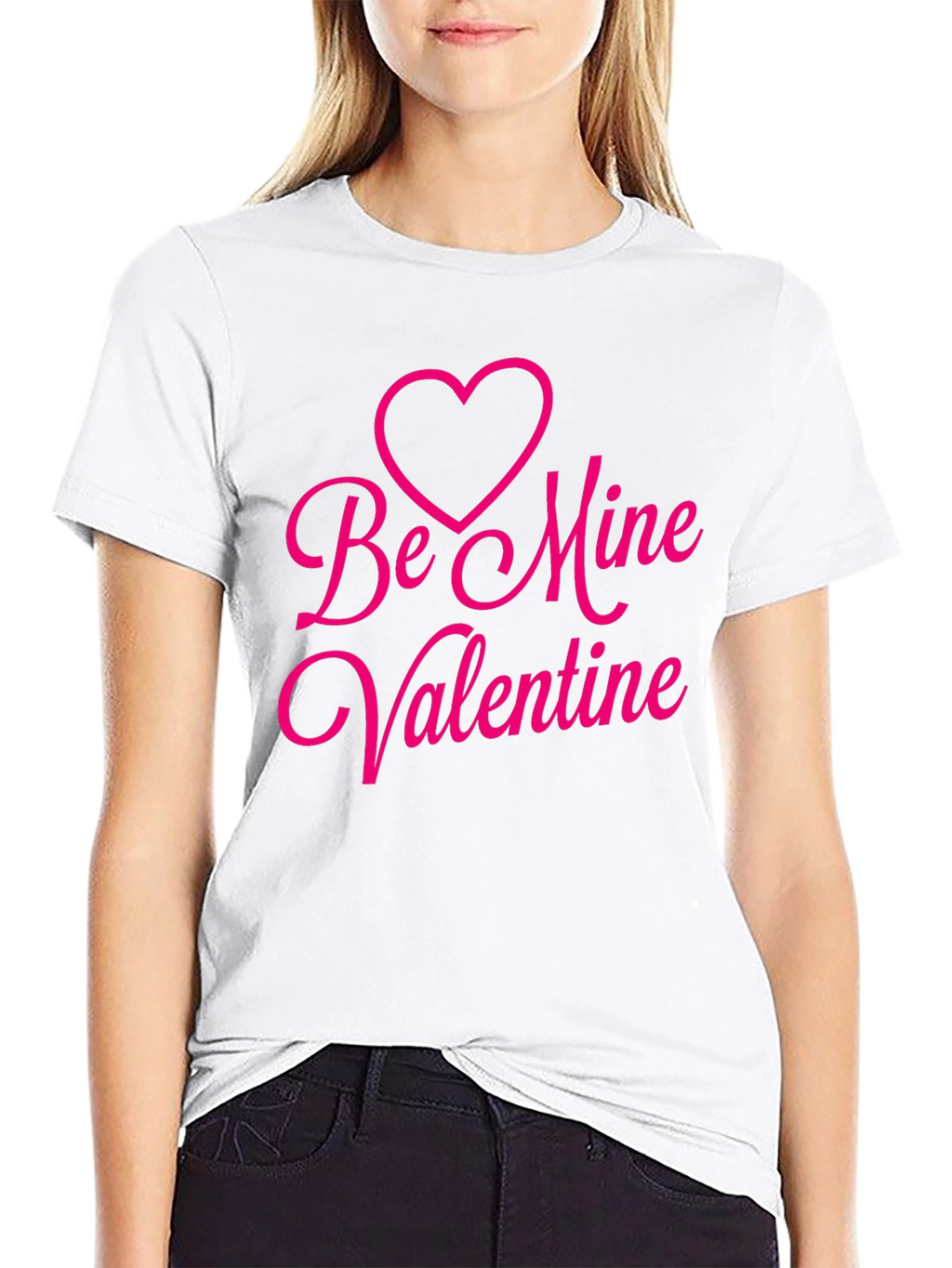 Be Mine Valentine Black T-Shirt